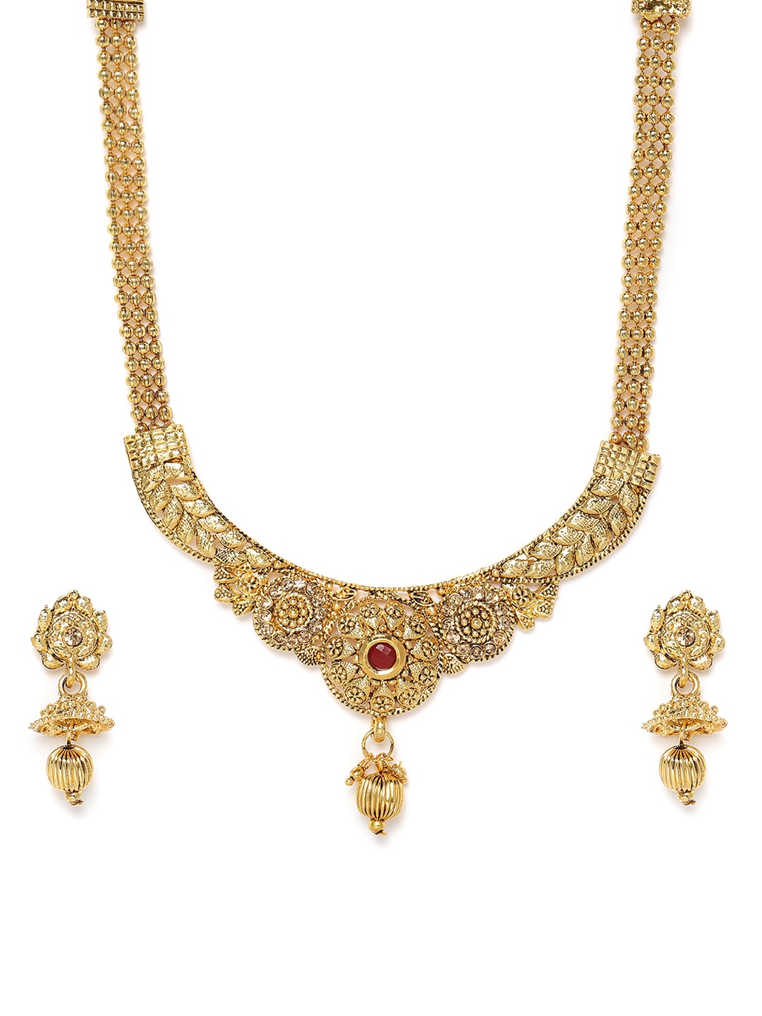 

Kord Store Antique Gold Plated Princess Jewellery Set