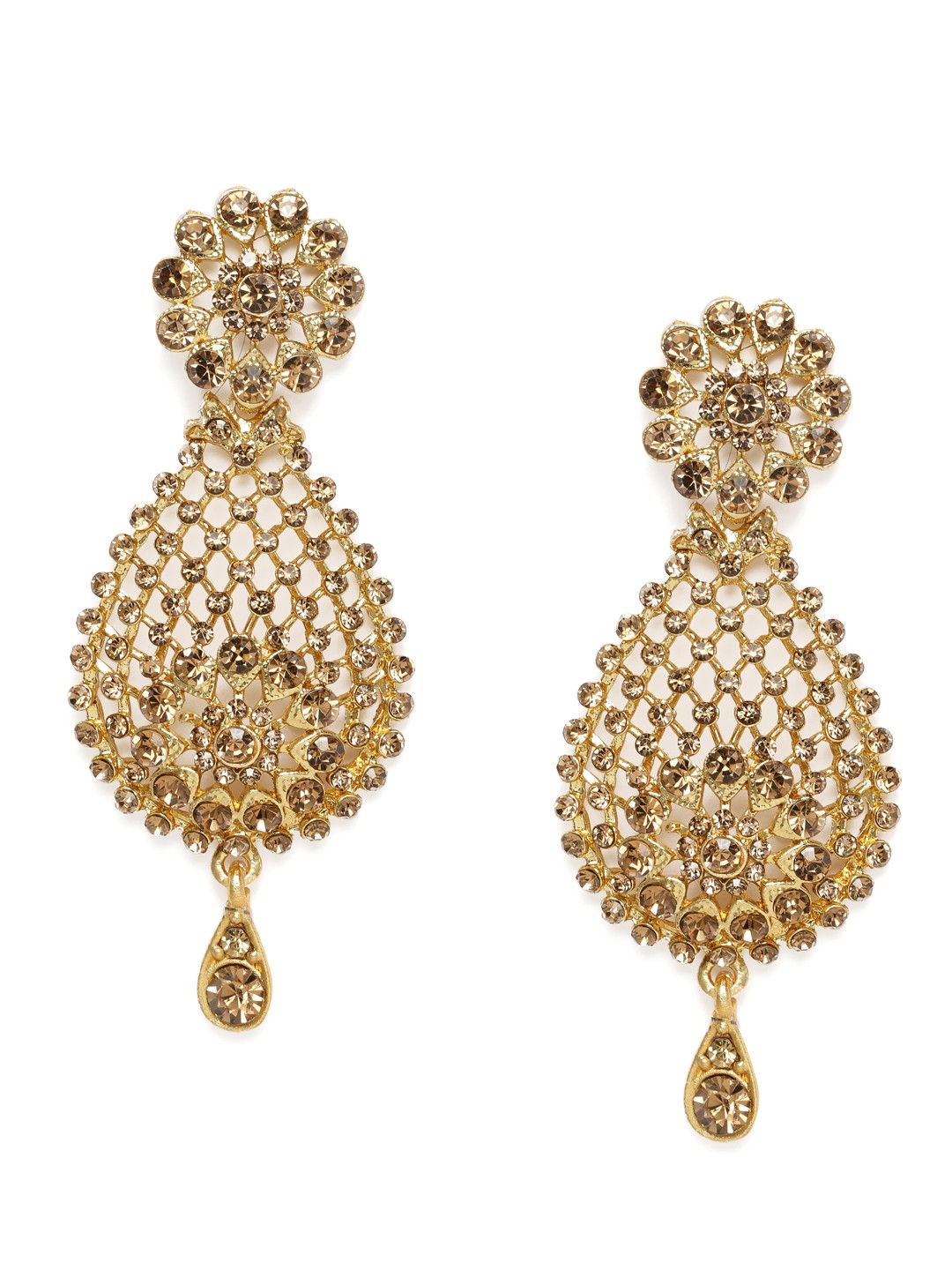 

Kord Store Gold-Plated Teardrop Shaped Drop Earrings