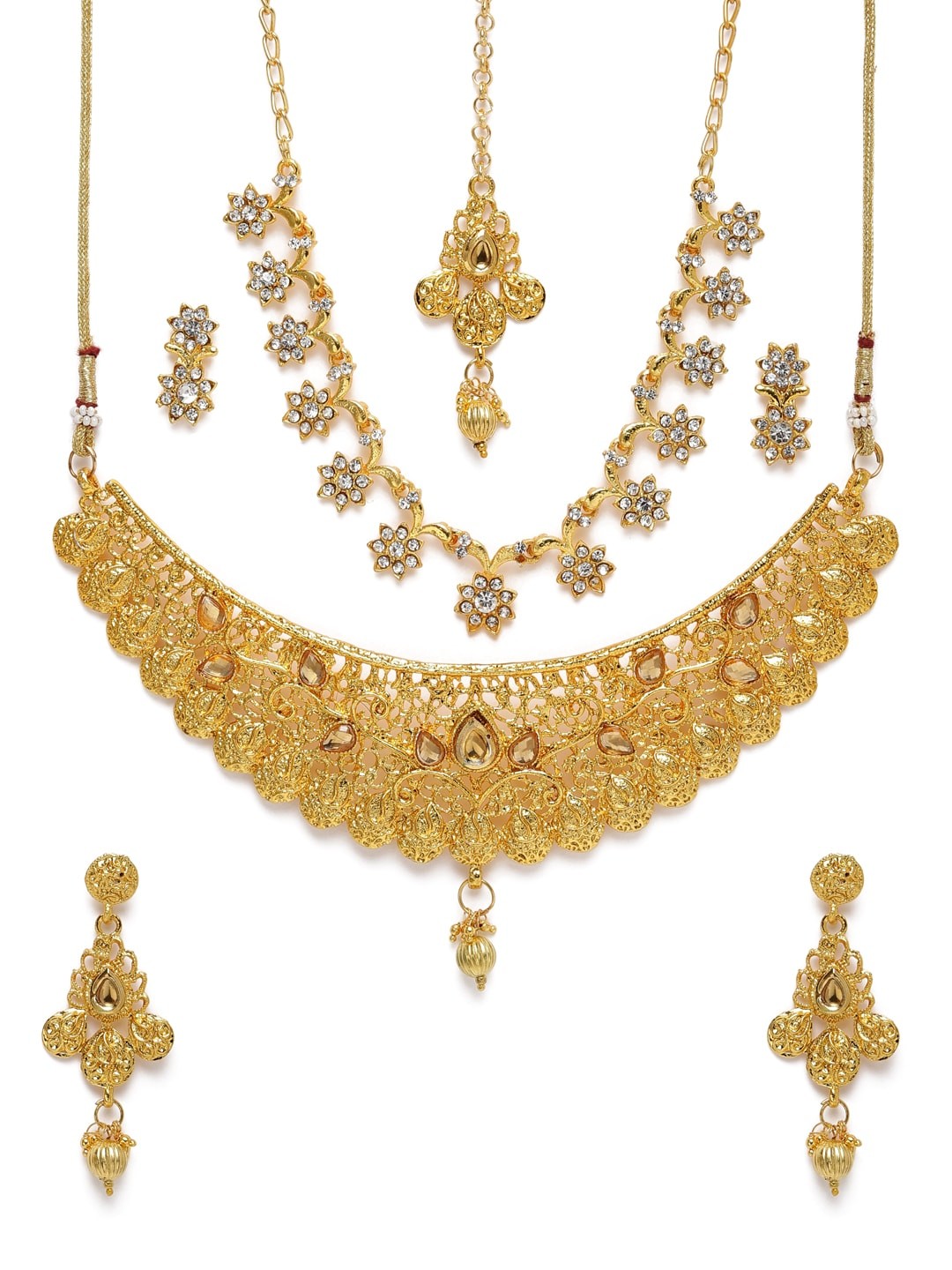 

Kord Store Gold-Plated Studded Jewellery Set