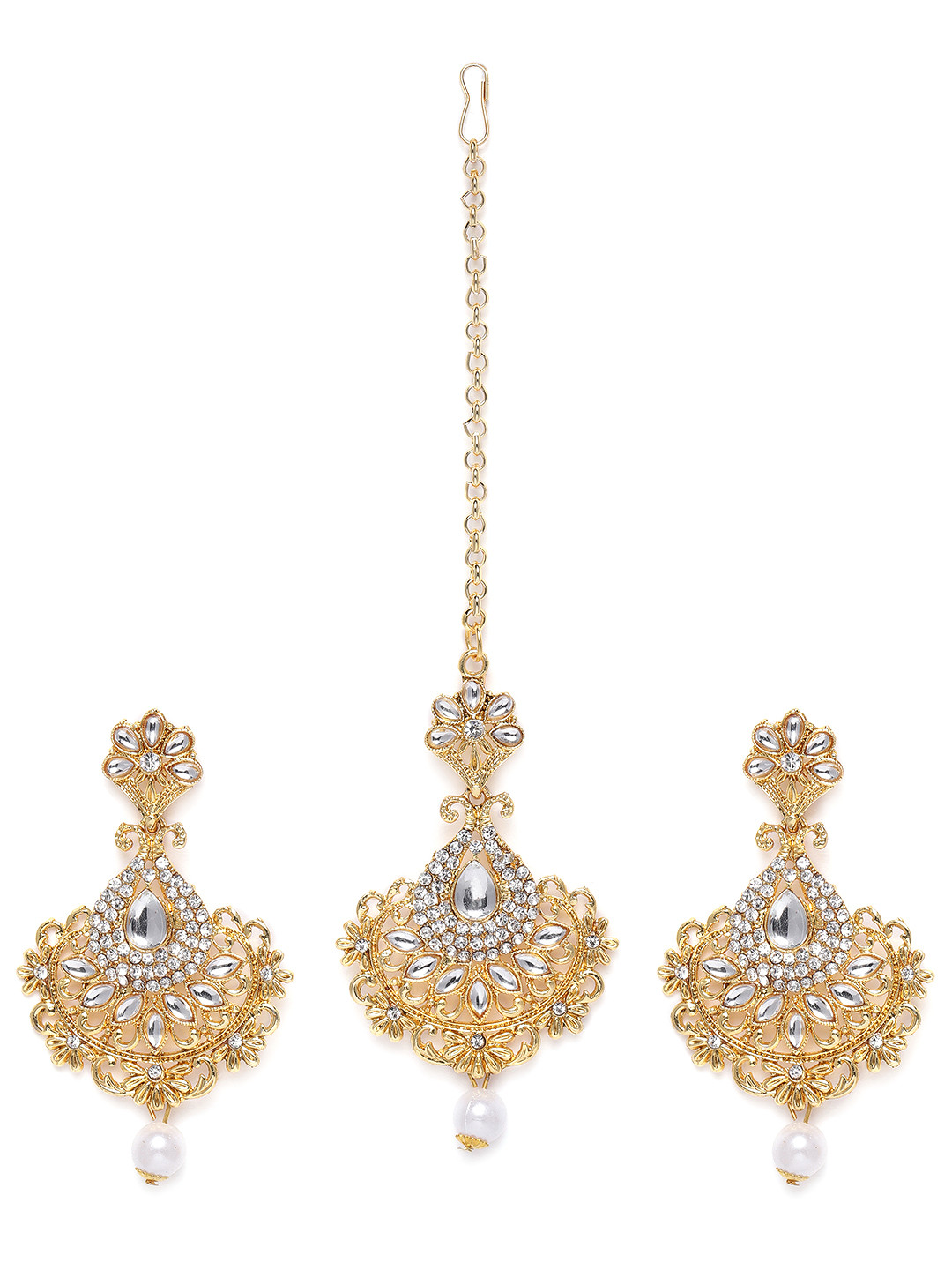 

Kord Store Gold-Plated Studded Jewellery Set