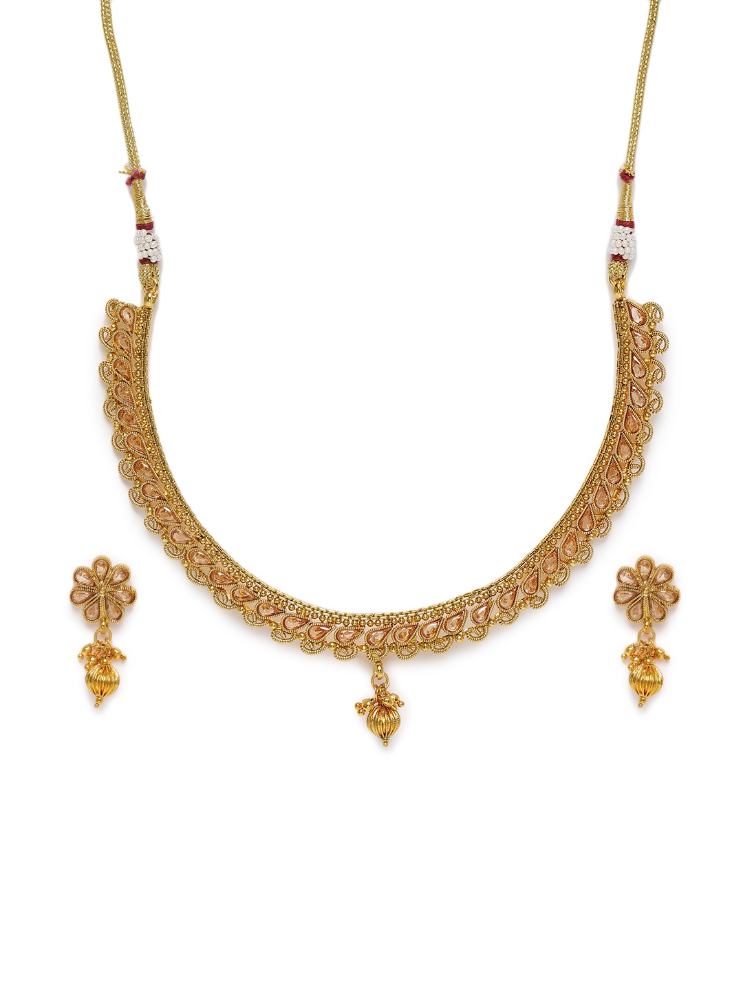 

Kord Store Gold-Plated Studded Jewellery Set