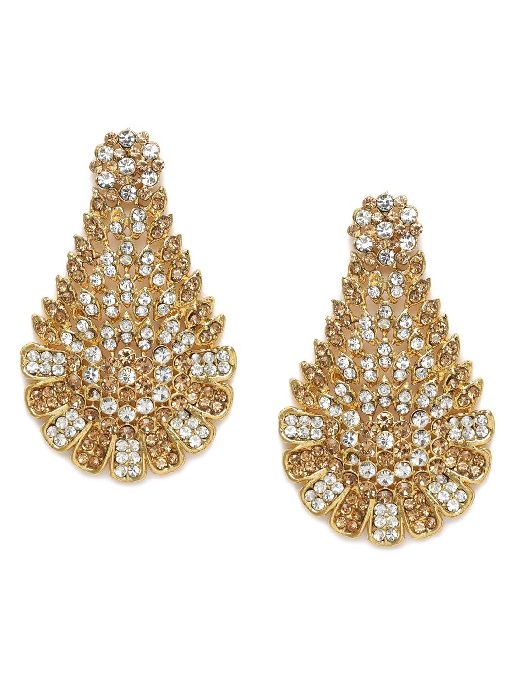 

Kord Store Gold-Plated Teardrop Shaped Drop Earrings
