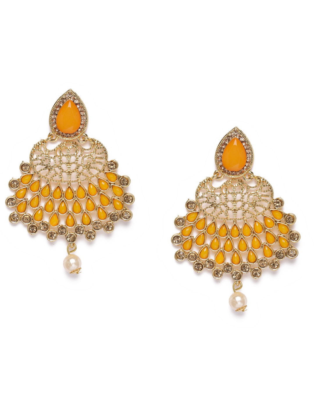 

Kord Store Gold-Plated & Orange Classic Drop Earrings