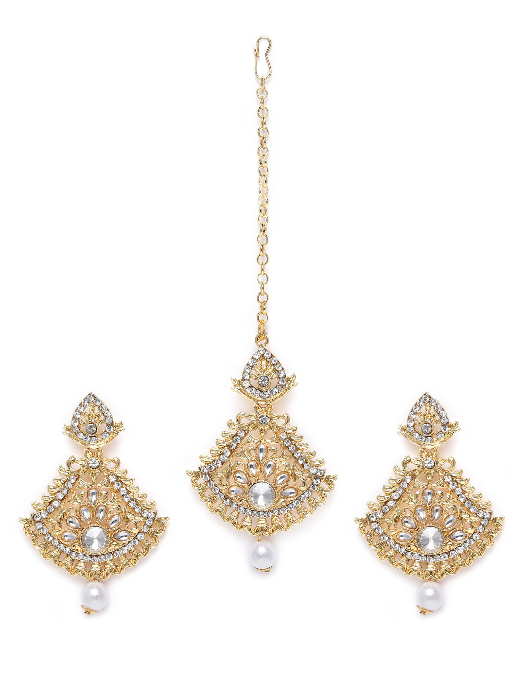 

Kord Store Gold-Plated Studded Jewellery Set