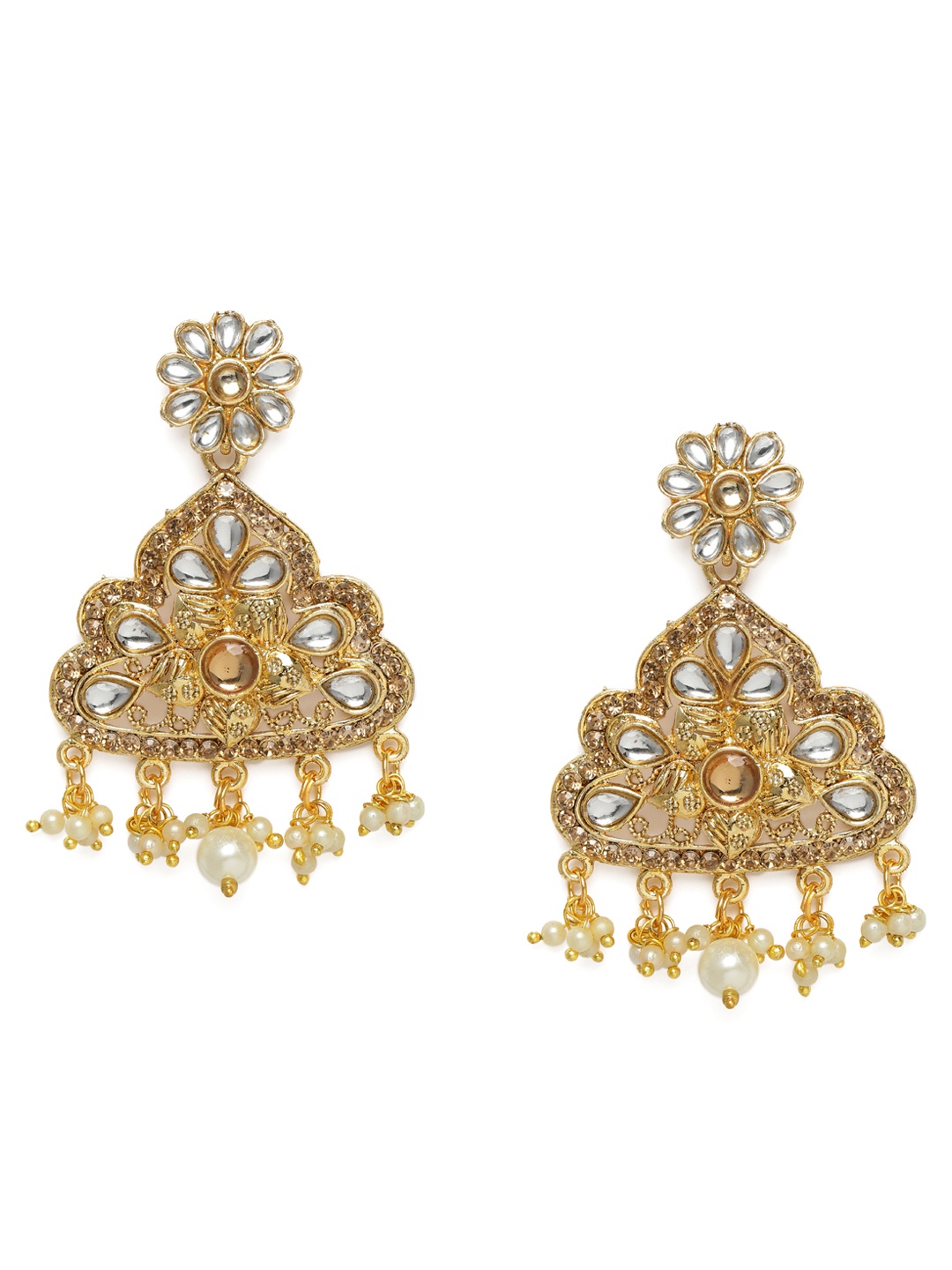

Kord Store Gold-Plated Floral Drop Earrings