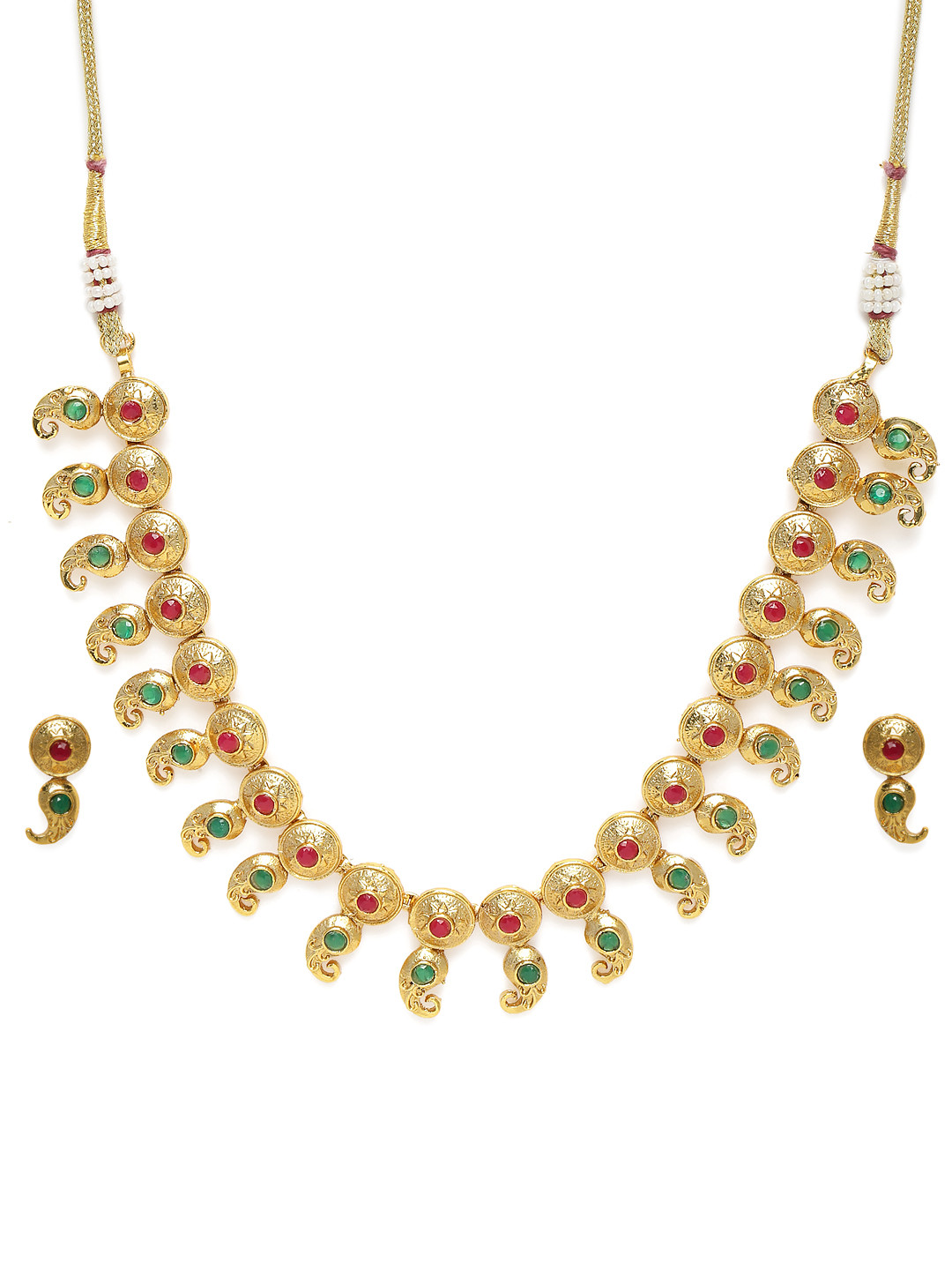 

Kord Store Gold Plated Paisley Design Jewellery Set