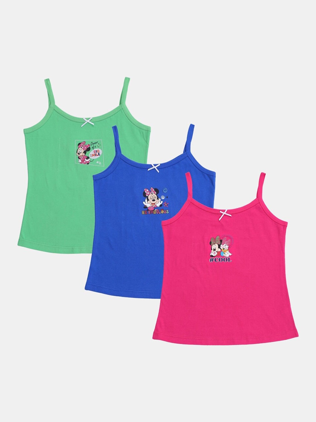 

Bodycare Kids Girls Pack Of 3 Assorted Minnie & Daisy Innerwear Vests KIA9203-PK001