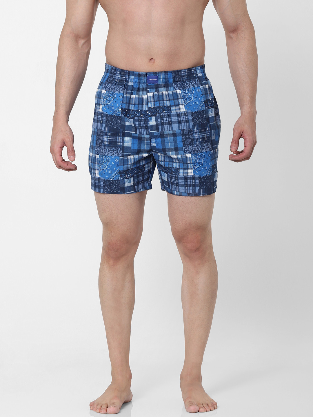 

Jack & Jones Men Blue & White Printed Boxers 2443569001