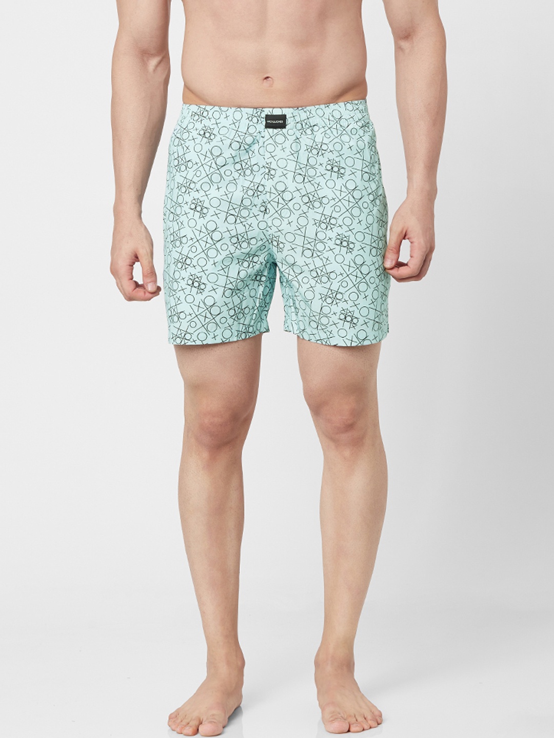 

Jack & Jones Men Blue & Black Printed Boxers 2175138001