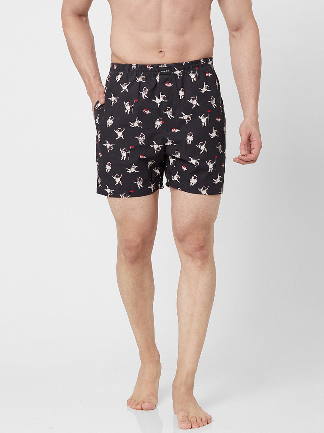 

Jack & Jones Men Black Printed Boxers 2175132001