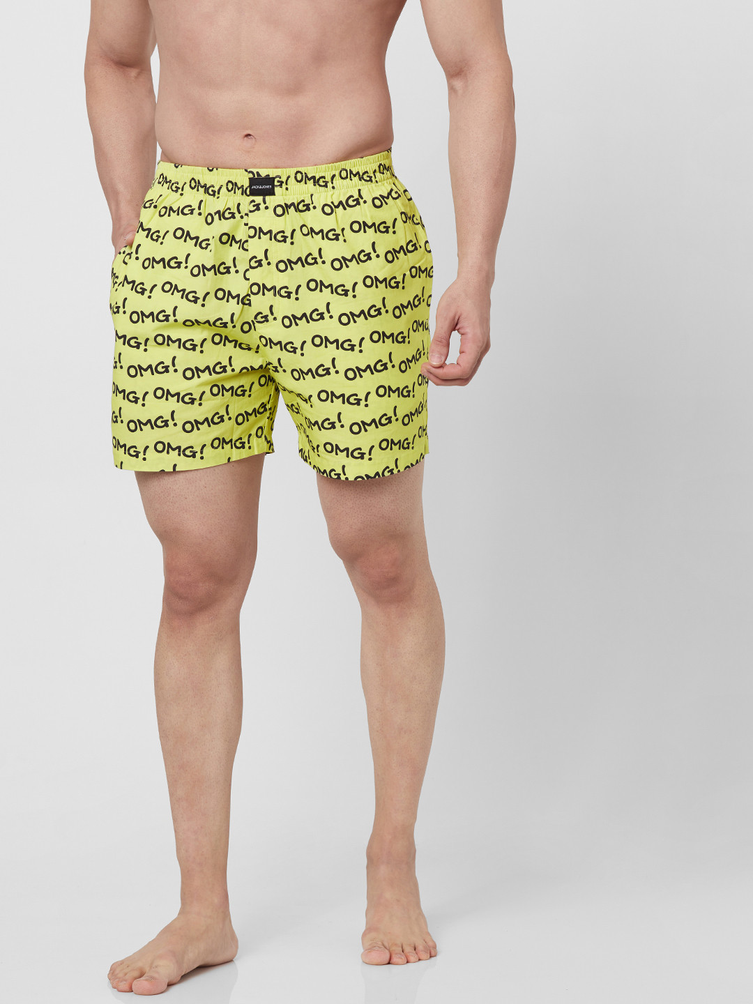 

Jack & Jones Men Yellow Printed Boxers 2175135001