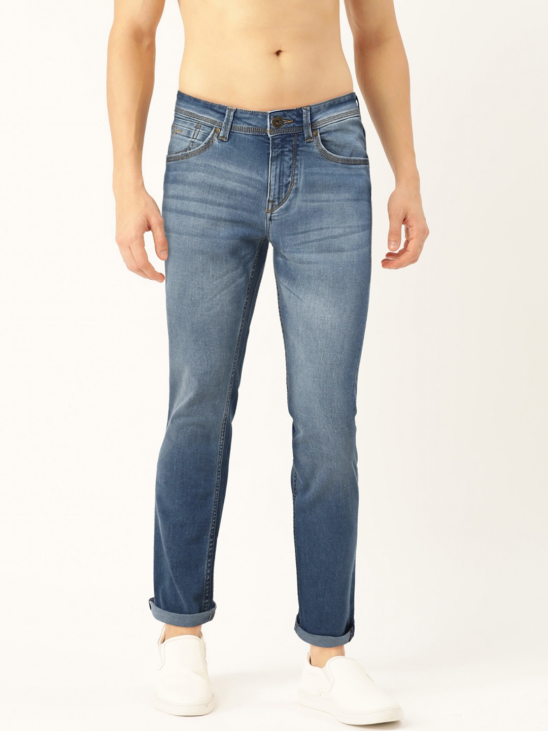 

Flying Machine Men Blue Skinny Jackson Fit Low-Rise Clean Look Stretchable Jeans