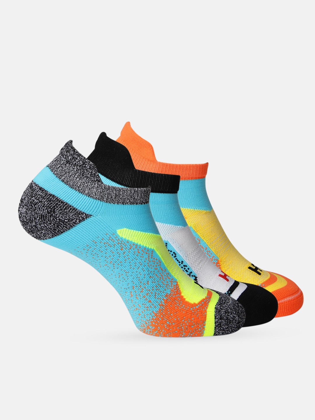 

HRX by Hrithik Roshan Men Pack of 3 Ankle length Terry Sports Socks, Multi