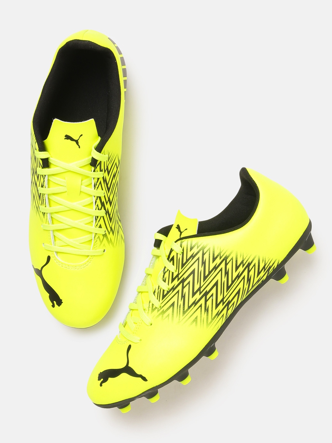 

Puma Men Yellow TACTO Printed Football Shoes