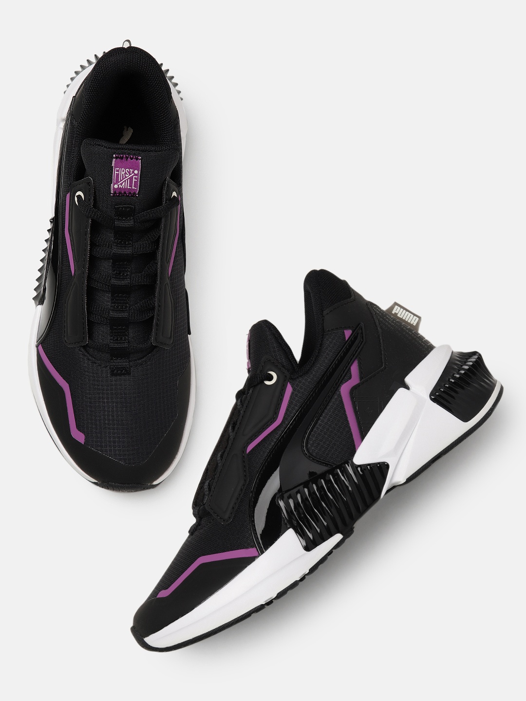

Puma Women Checked Provoke XT FM Training Or Gym Shoes, Black