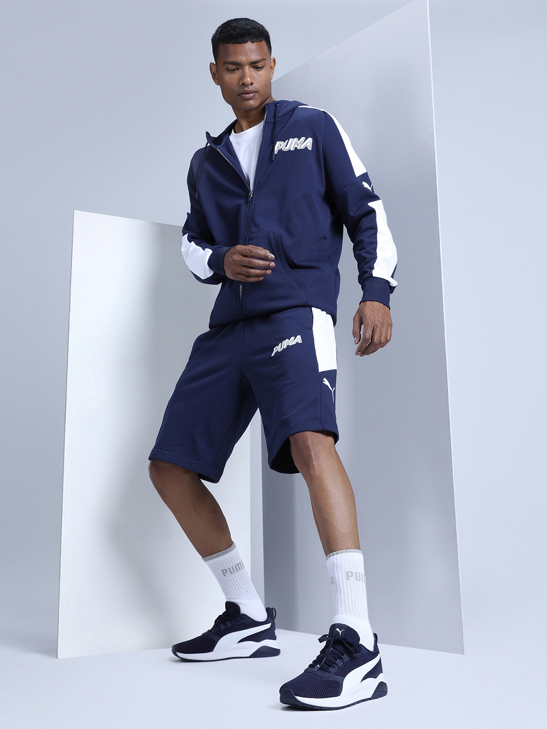 

Puma Unisex Navy Blue Anzarun FS Core Sneakers