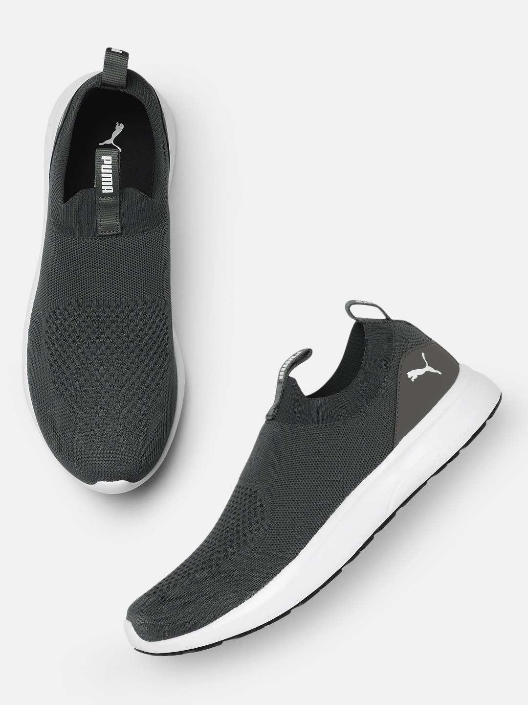 

Puma Men Black Engineer Mesh 2 Slip-On Sneakers