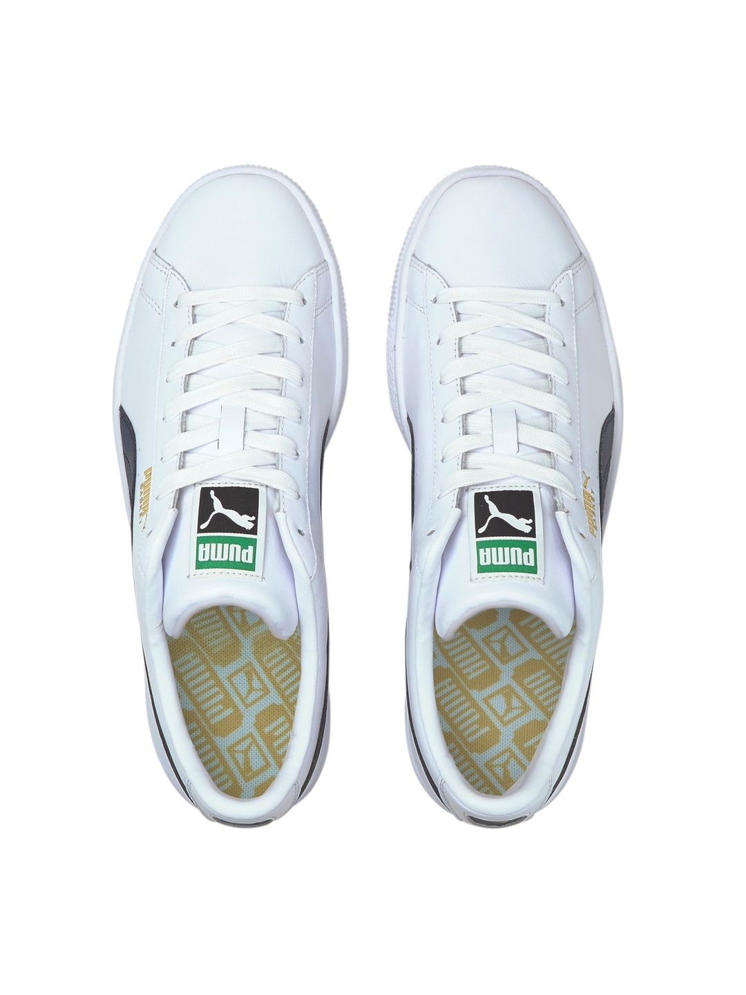 

Puma Men White Basket Classic XXI Leather Sneakers