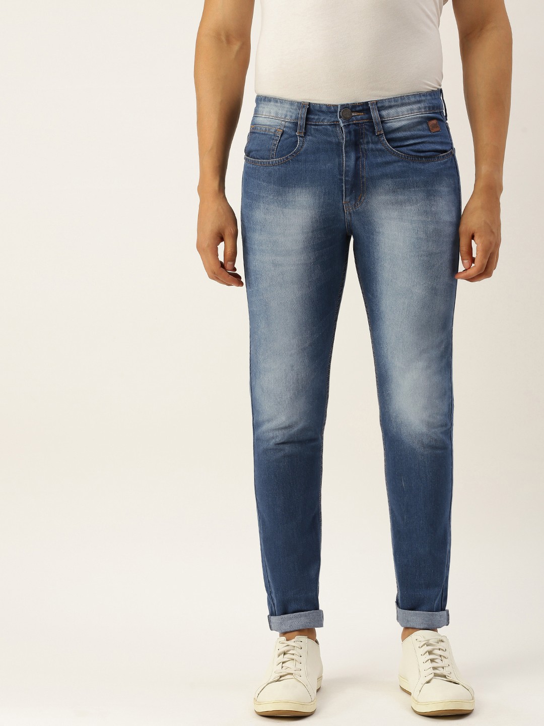 

Campus Sutra Men Blue Slim Fit Mid-Rise Clean Look Cotton Stretchable Jeans