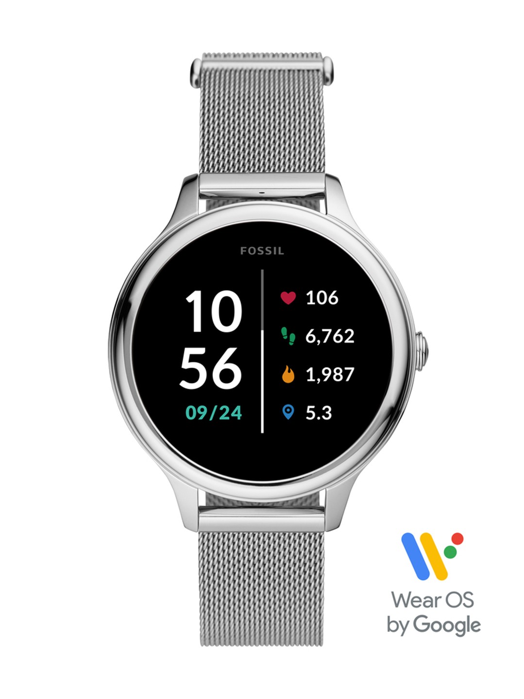 

Fossil Women Silver-Toned Gen 5E Smartwatch FTW6071