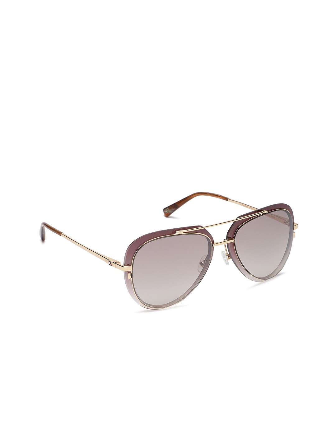 

Tommy Hilfiger Unisex Aviator Sunglasses 9054 Gdbr-34 C4 55, Brown