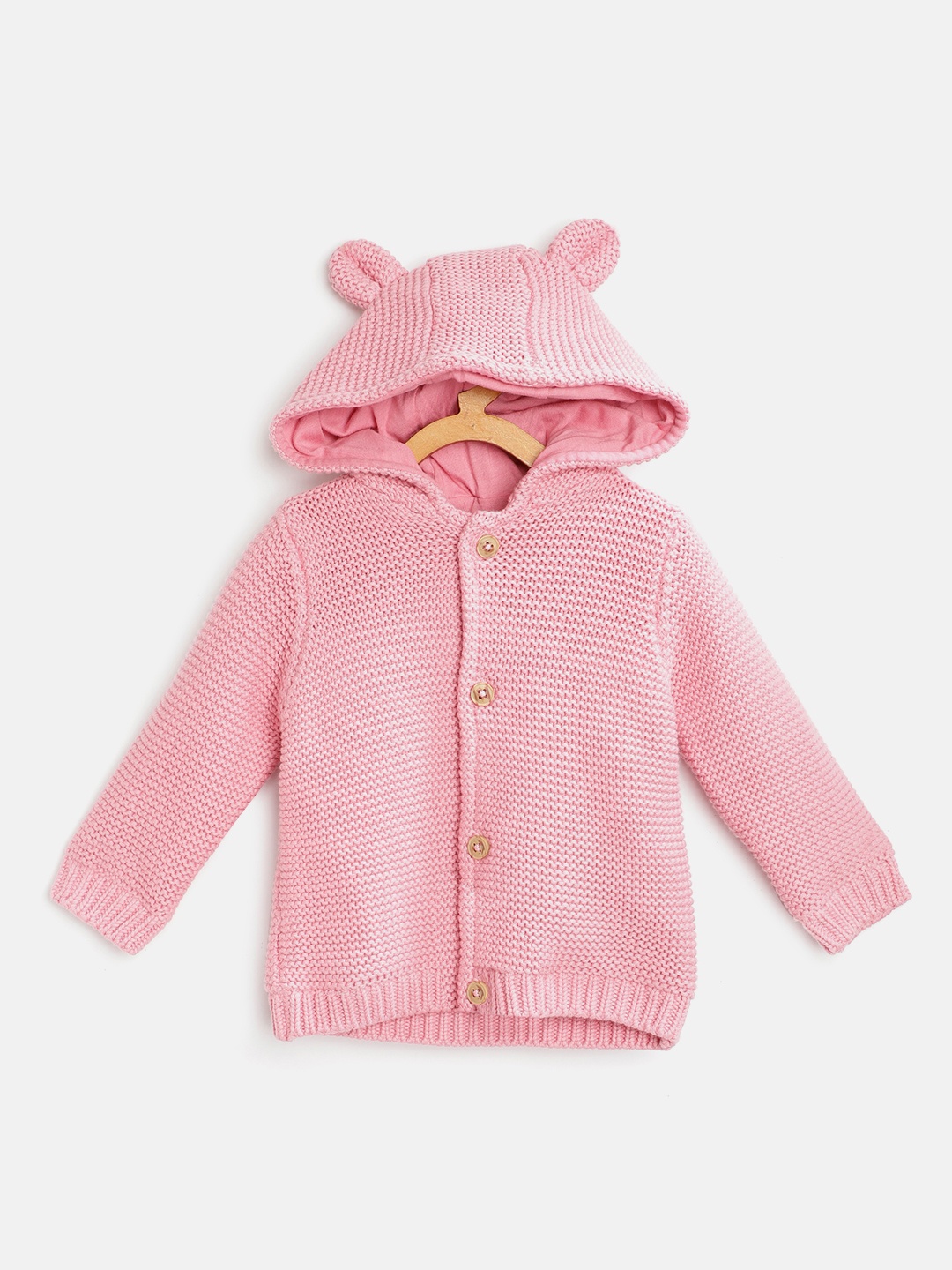 

Marks & Spencer Kids Pink Pure Cotton Self Design Sustainable Self Design Cardigan