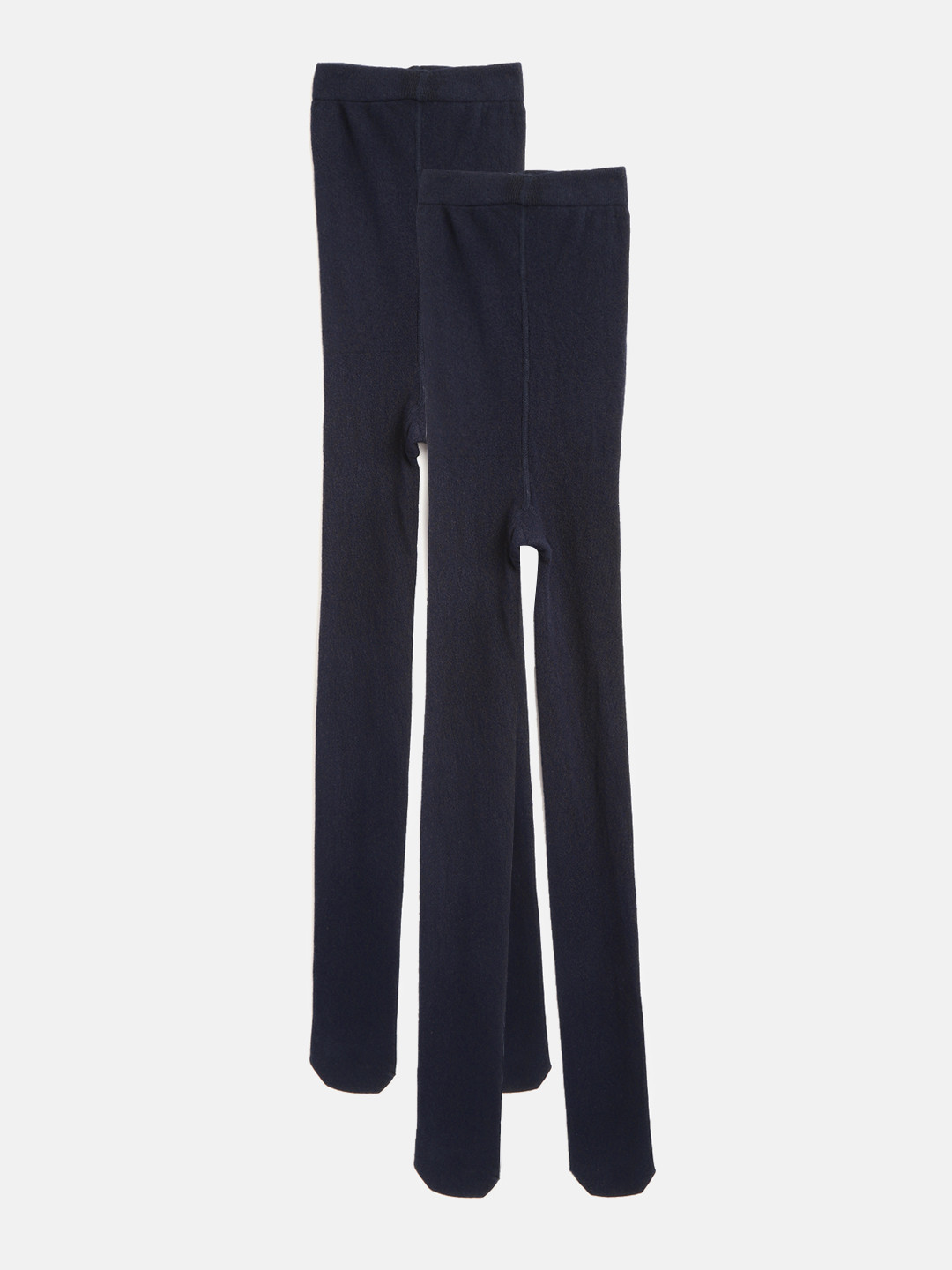 

Marks & Spencer Girls Pack of 2 Navy Blue Solid Thermal Stockings