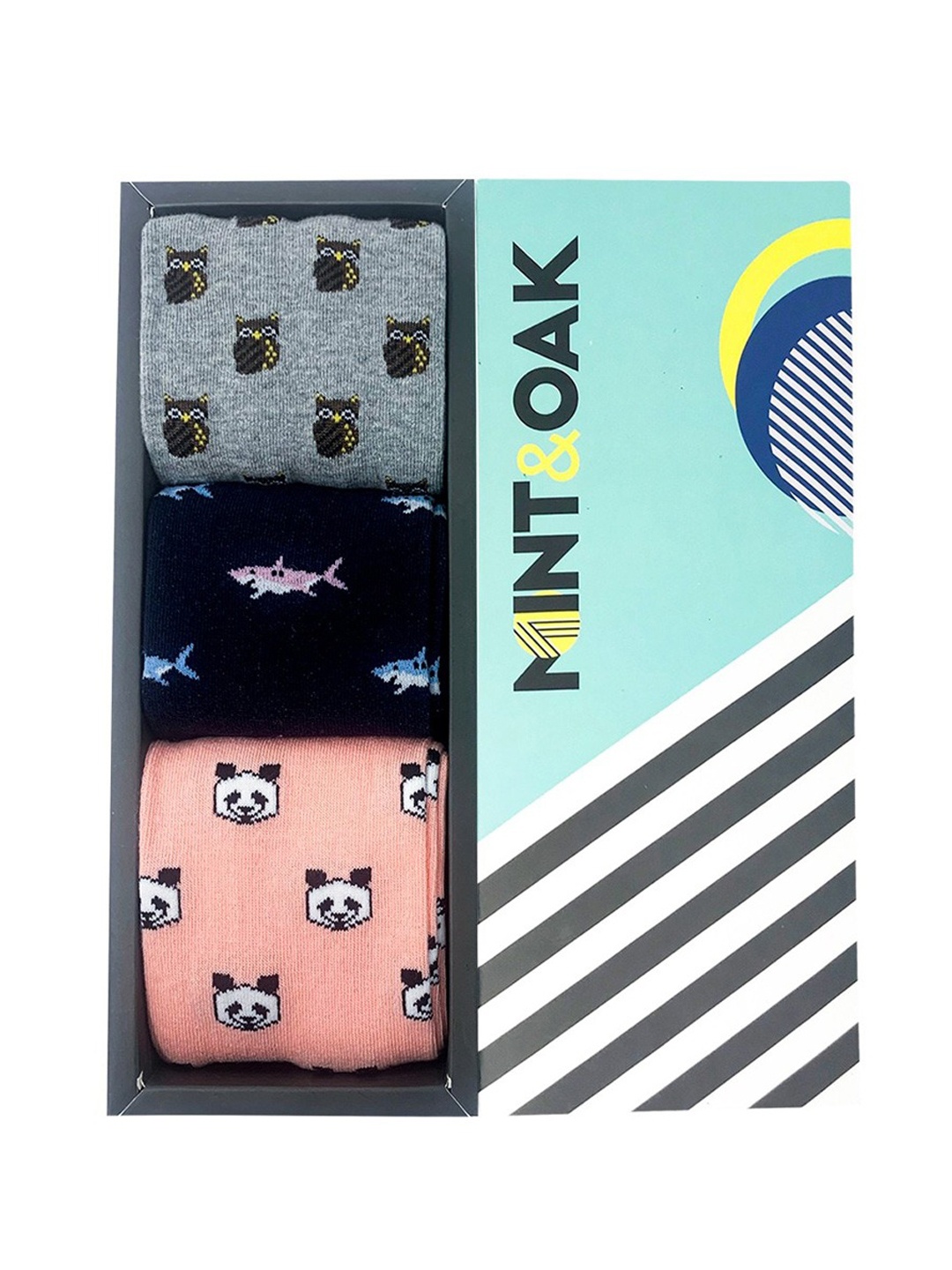 

Mint & Oak Favourites Pack of 3 Socks for Men, Multi