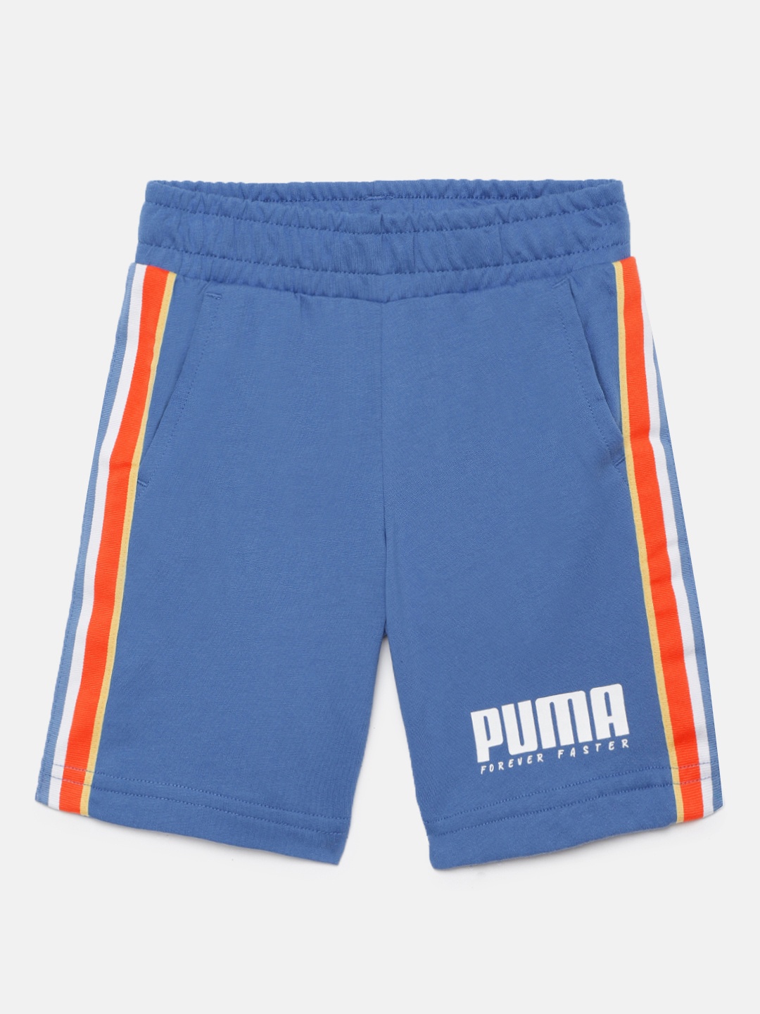 

Puma Boys Blue Solid Pure Cotton Alpha Shorts