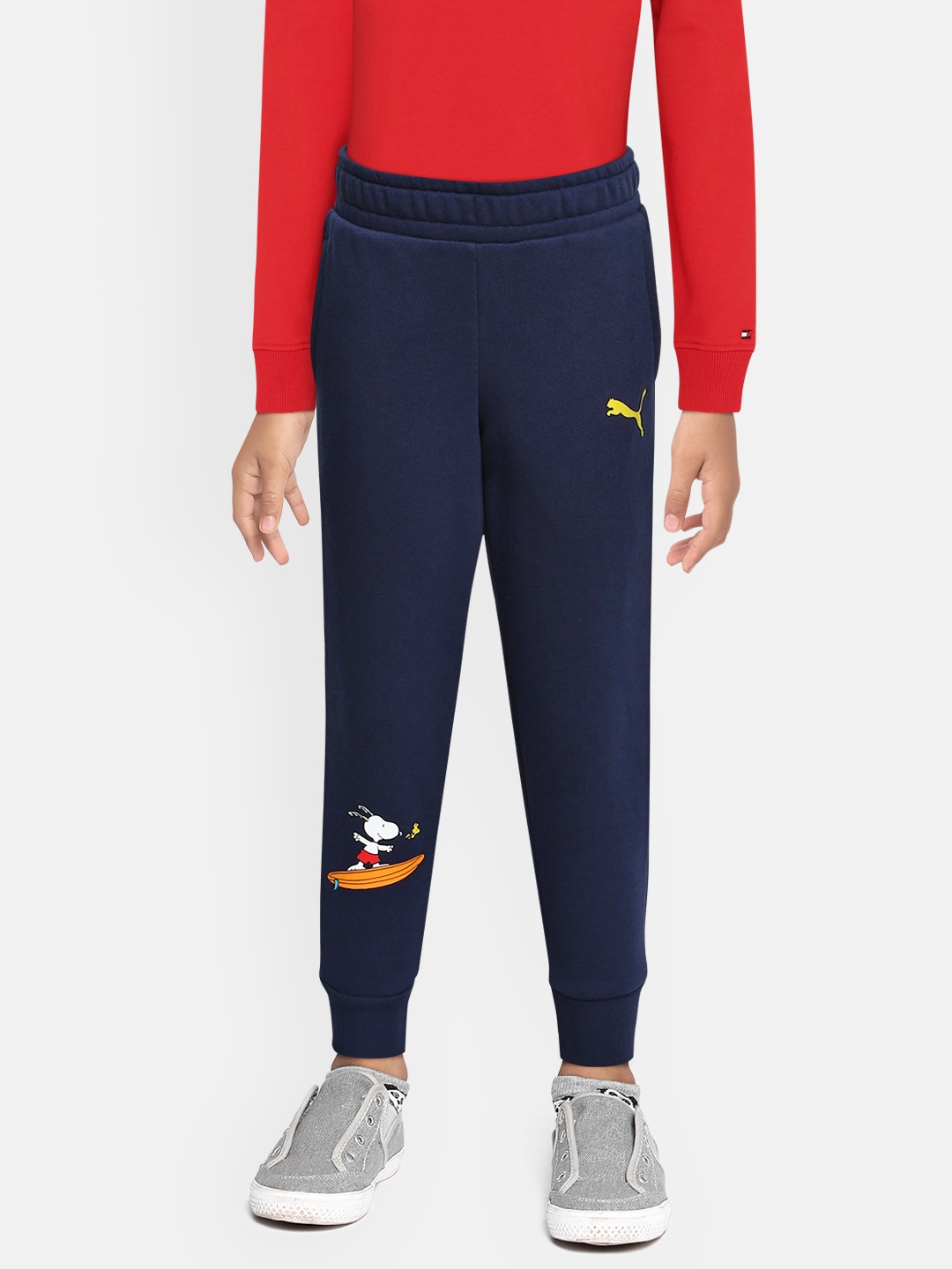 

Puma X PEANUTS Boys Navy Blue Solid Joggers