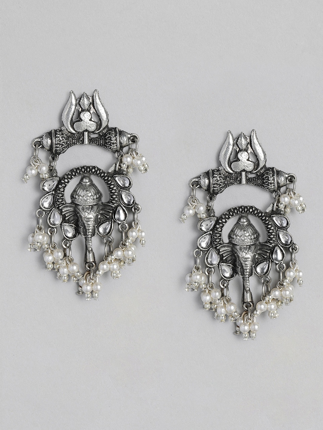 

justpeachy Silver-Plated Contemporary Earrings