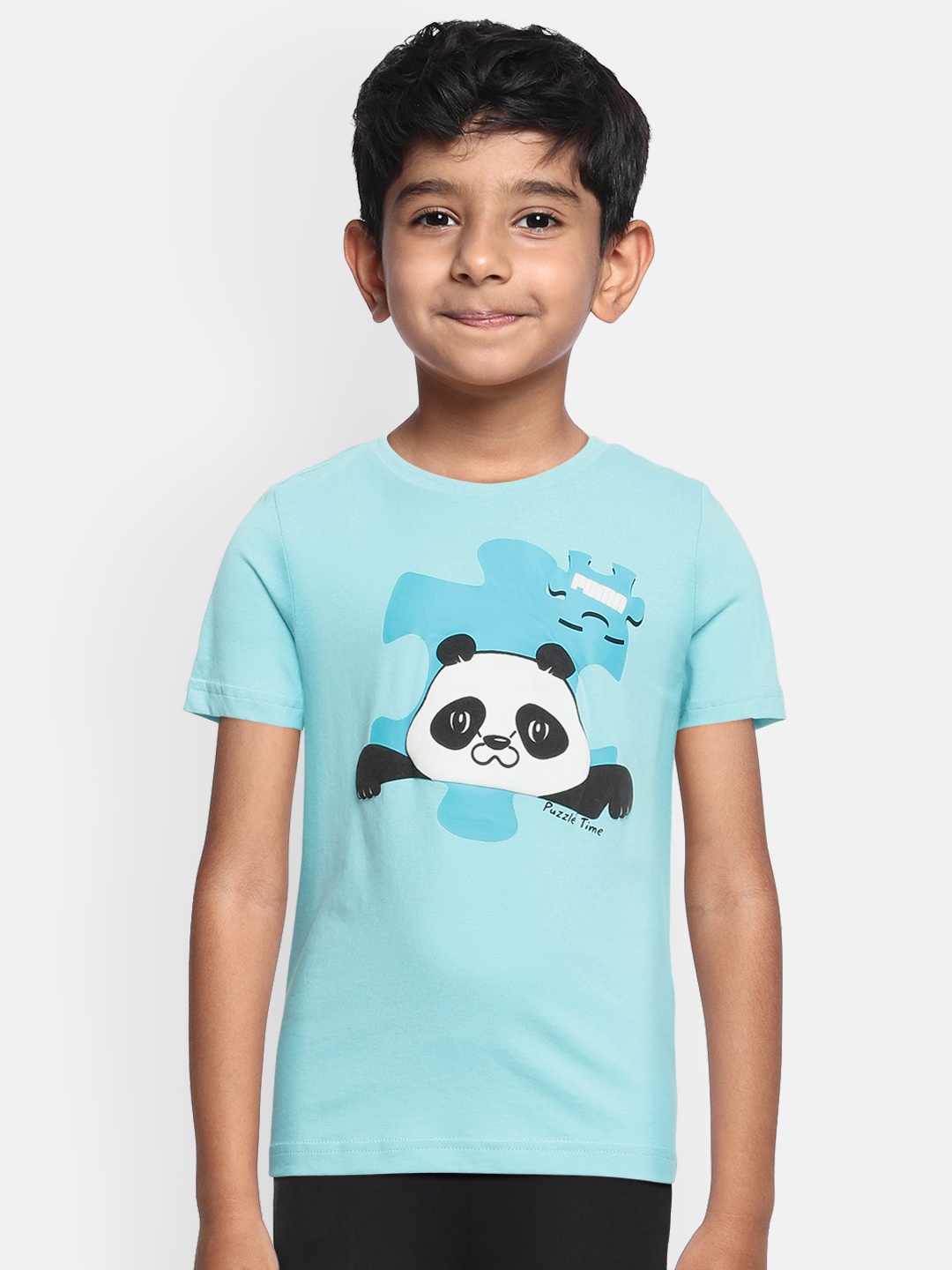 

Puma Boys Blue Printed Paw Advanced T-shirt