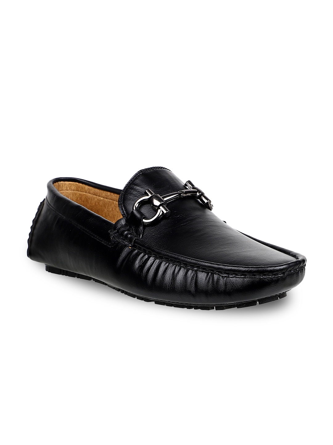 

Carlton London Men Black Driving Shoes