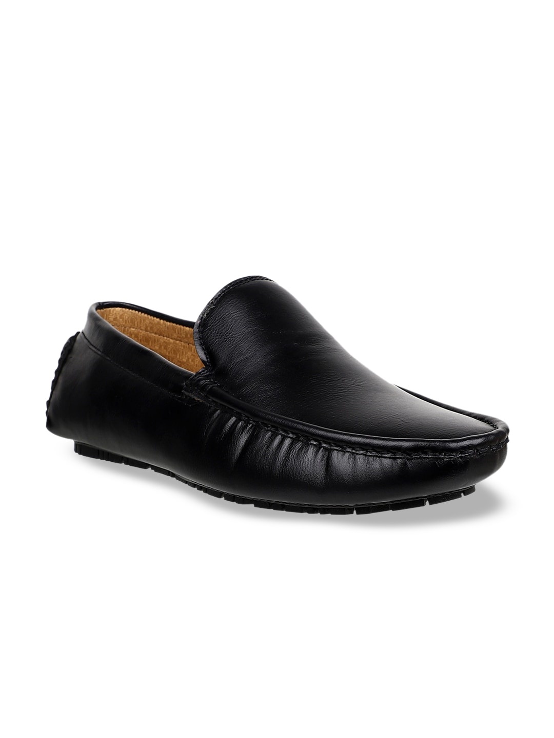 

Carlton London Men Black Solid Driving Shoes