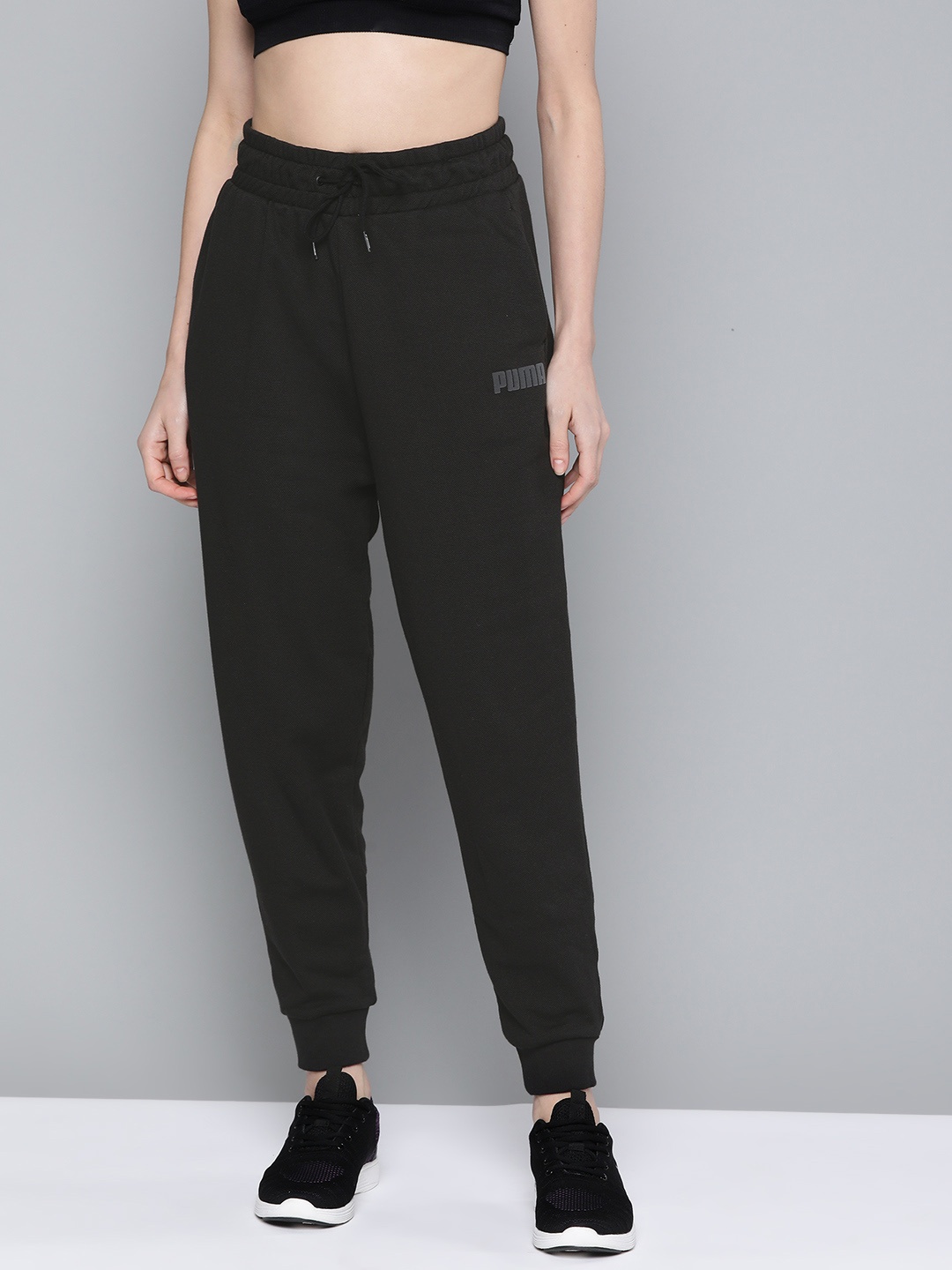 

Puma Women Black Modern Basics High Waist Solid Joggers