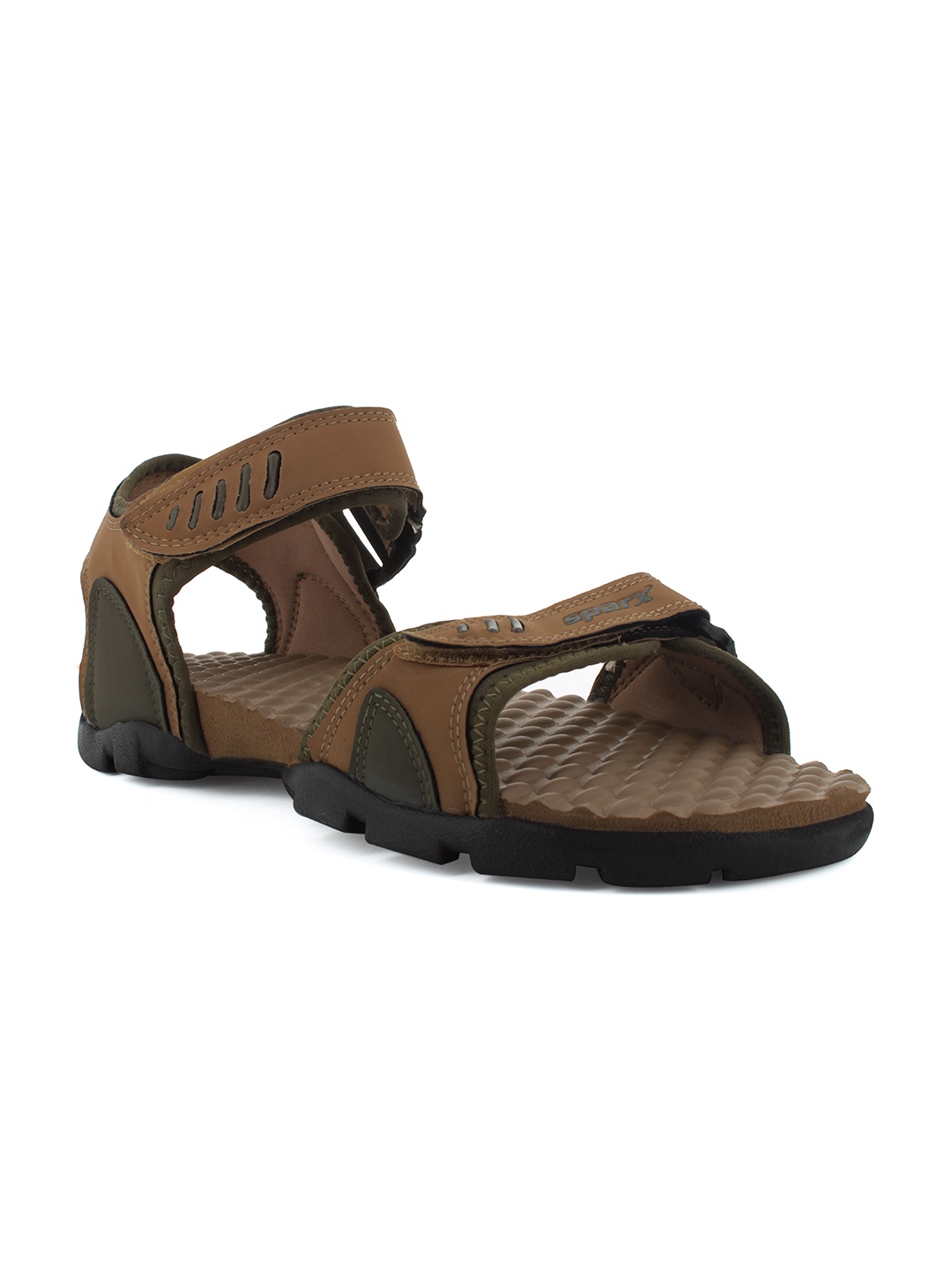 

Sparx Men Camel Brown Solid Sports Sandals