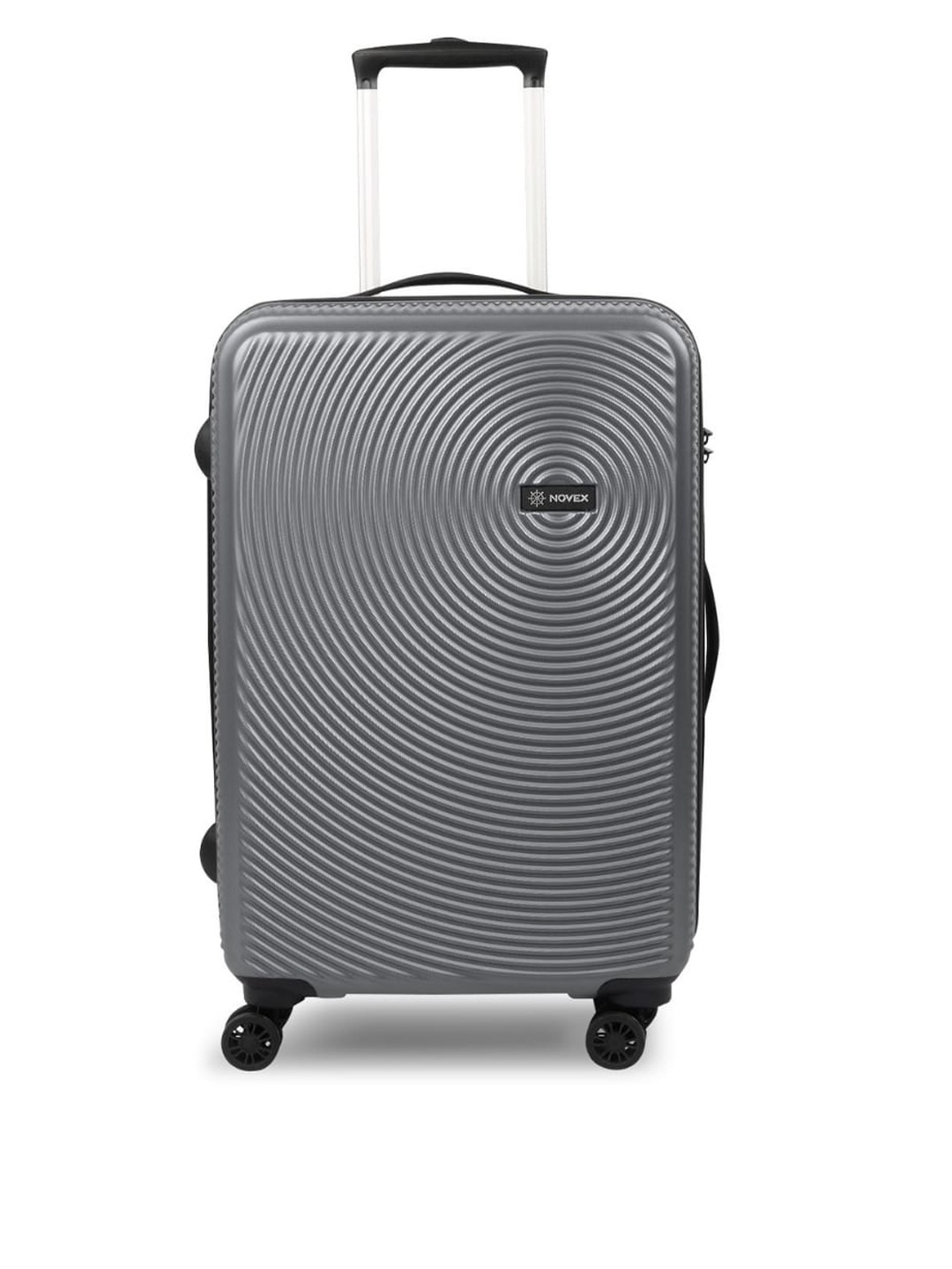 

NOVEX Grey Textured Hard-Sided Large Trolley Bag