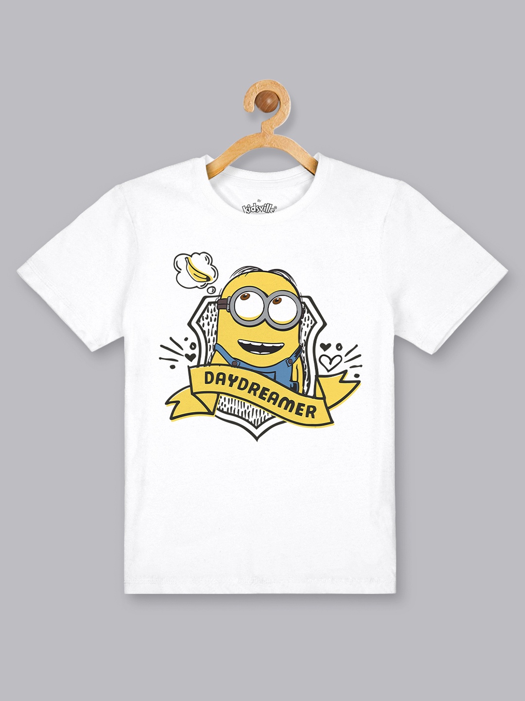 

Kids Ville Minions Printed White Tshirt for Boys
