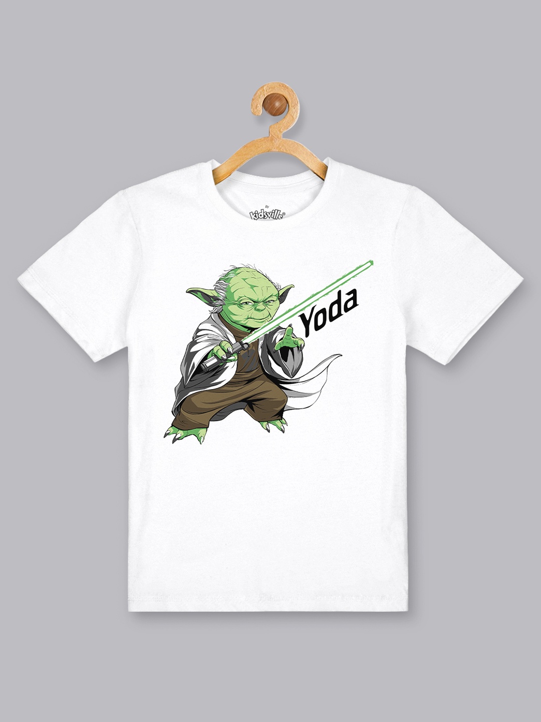 

Kids Ville Star Wars Printed White Tshirt for Boys