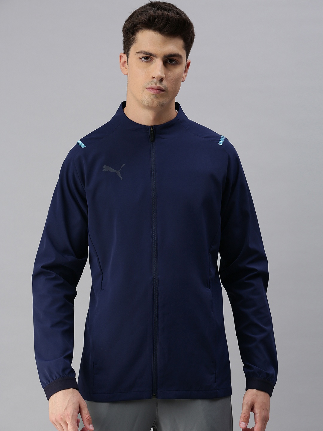 

Puma Men Navy Blue teamCUP Sideline Sporty Jacket