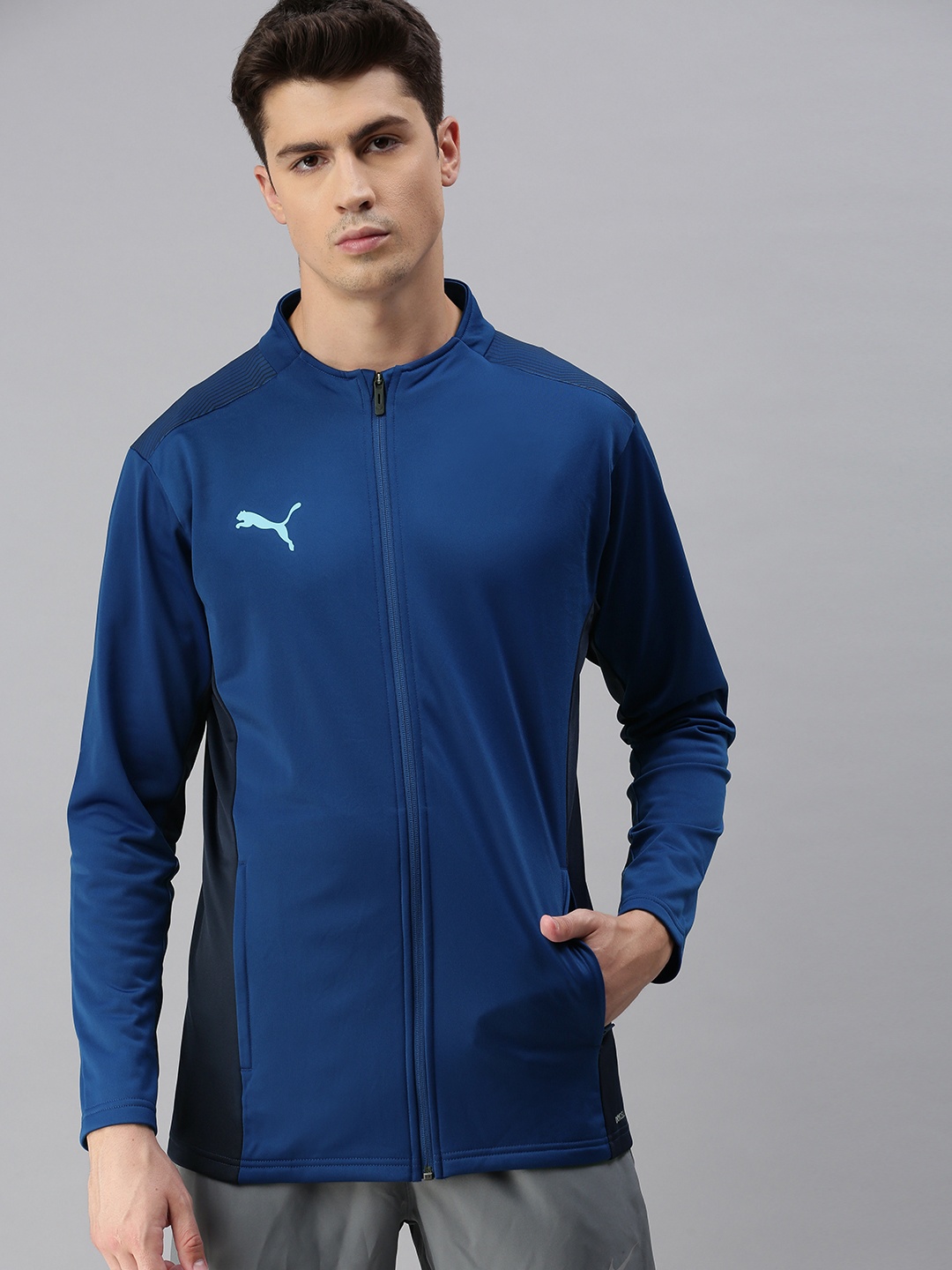 

Puma Men teamCUP Slim Fit Sporty Track Jacket, Blue