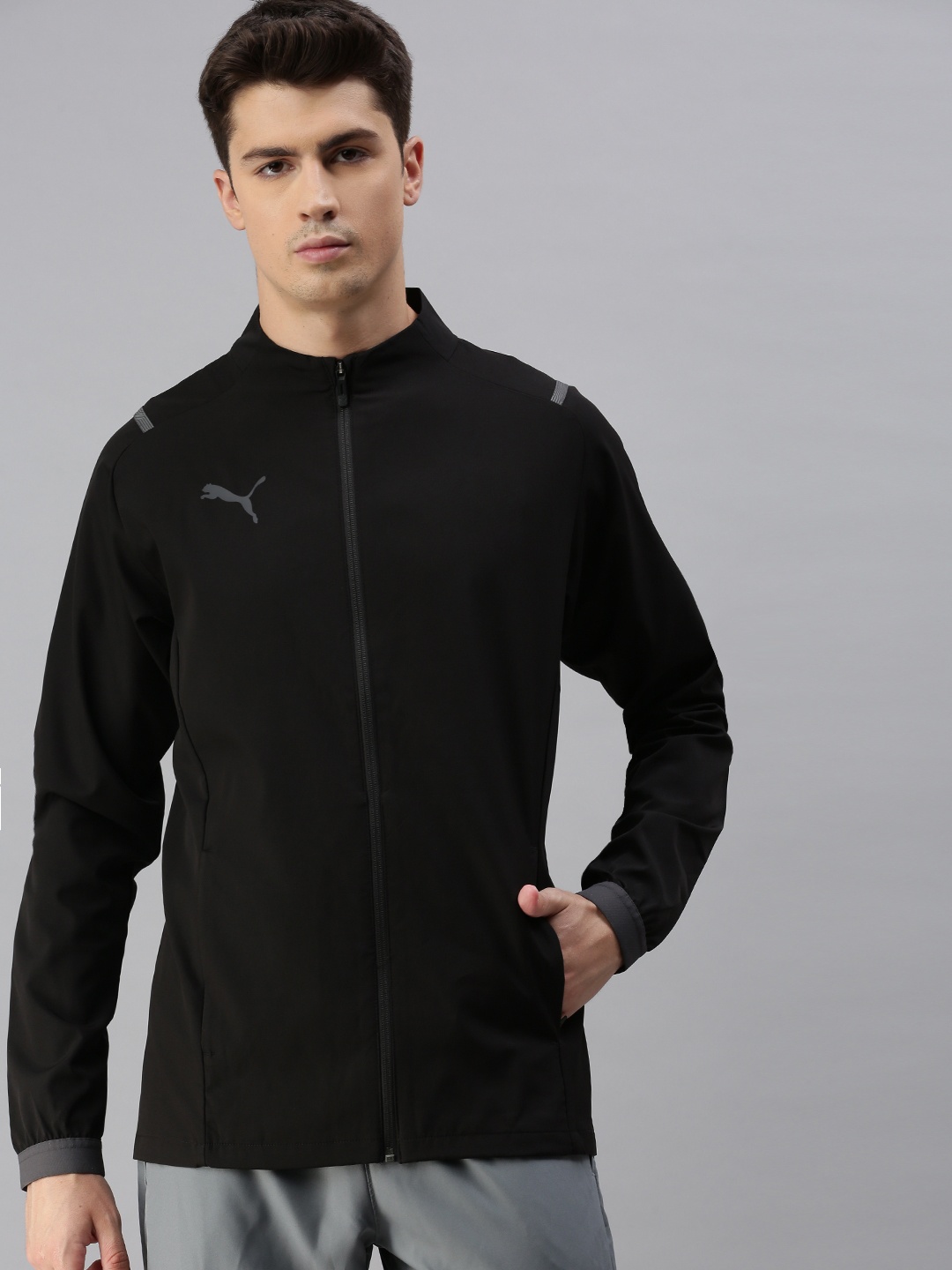 

Puma Men Black teamCUP Sporty Jacket