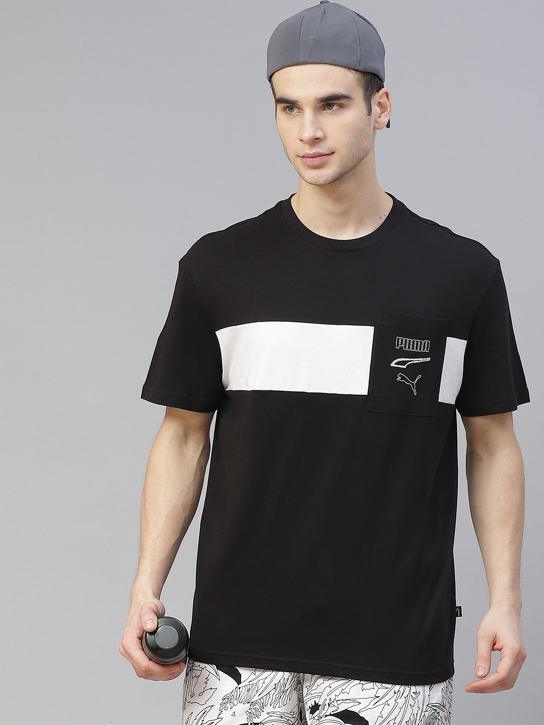

Puma Men Black White REBEL Advanced Tee