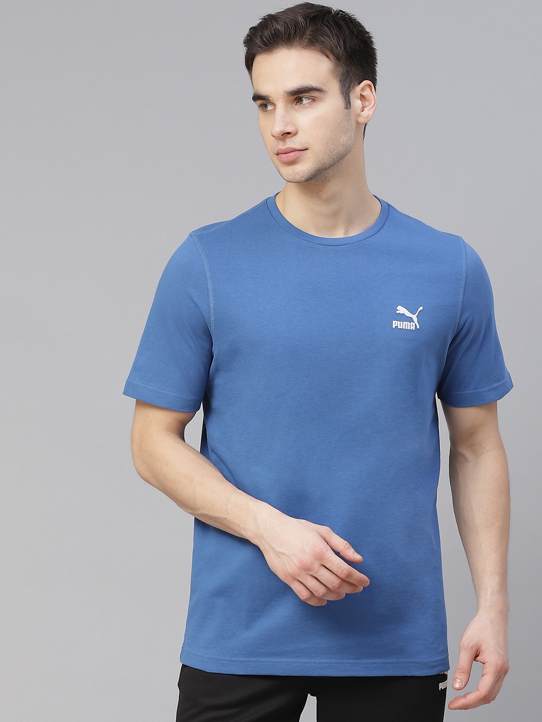 

Puma Men Blue Classics Embro Tee