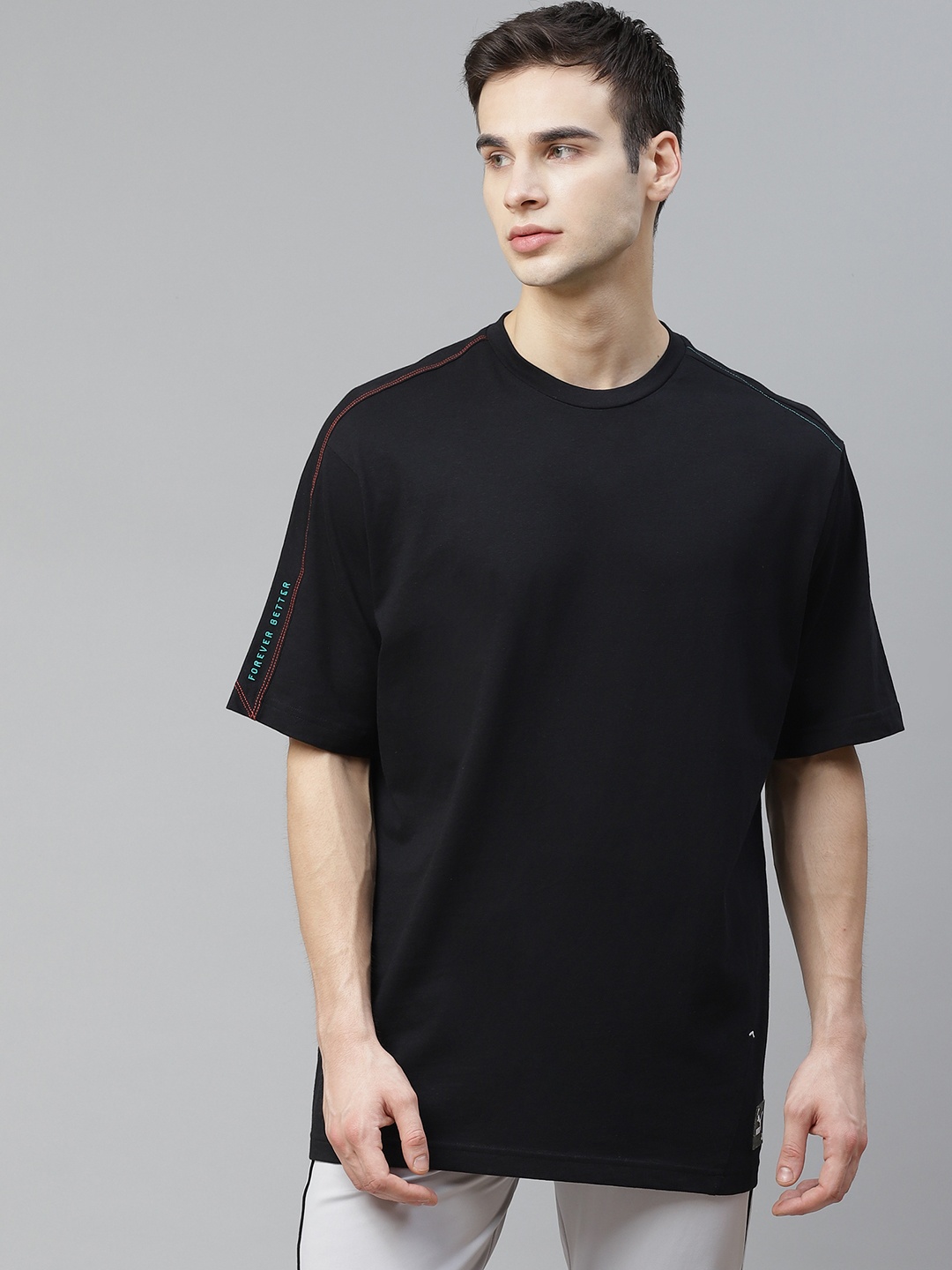 

Puma Unisex Black Solid Round Neck RE.GEN Pure Cotton T-shirt