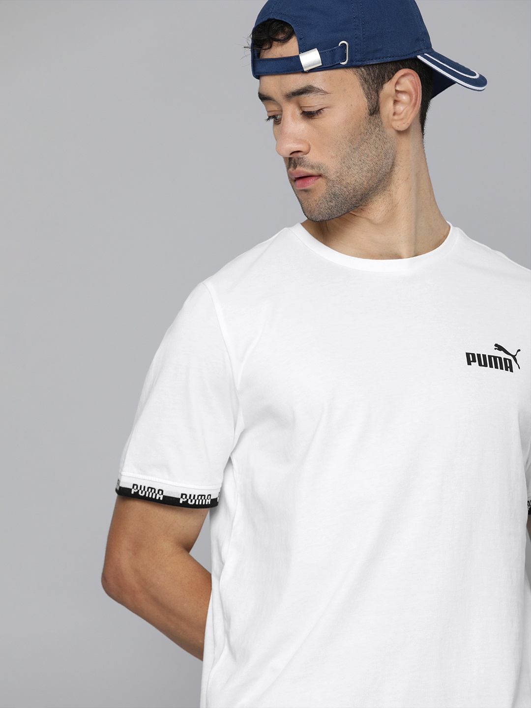 

Puma Men White Printed AMPLIFIED Round Neck T-shirt