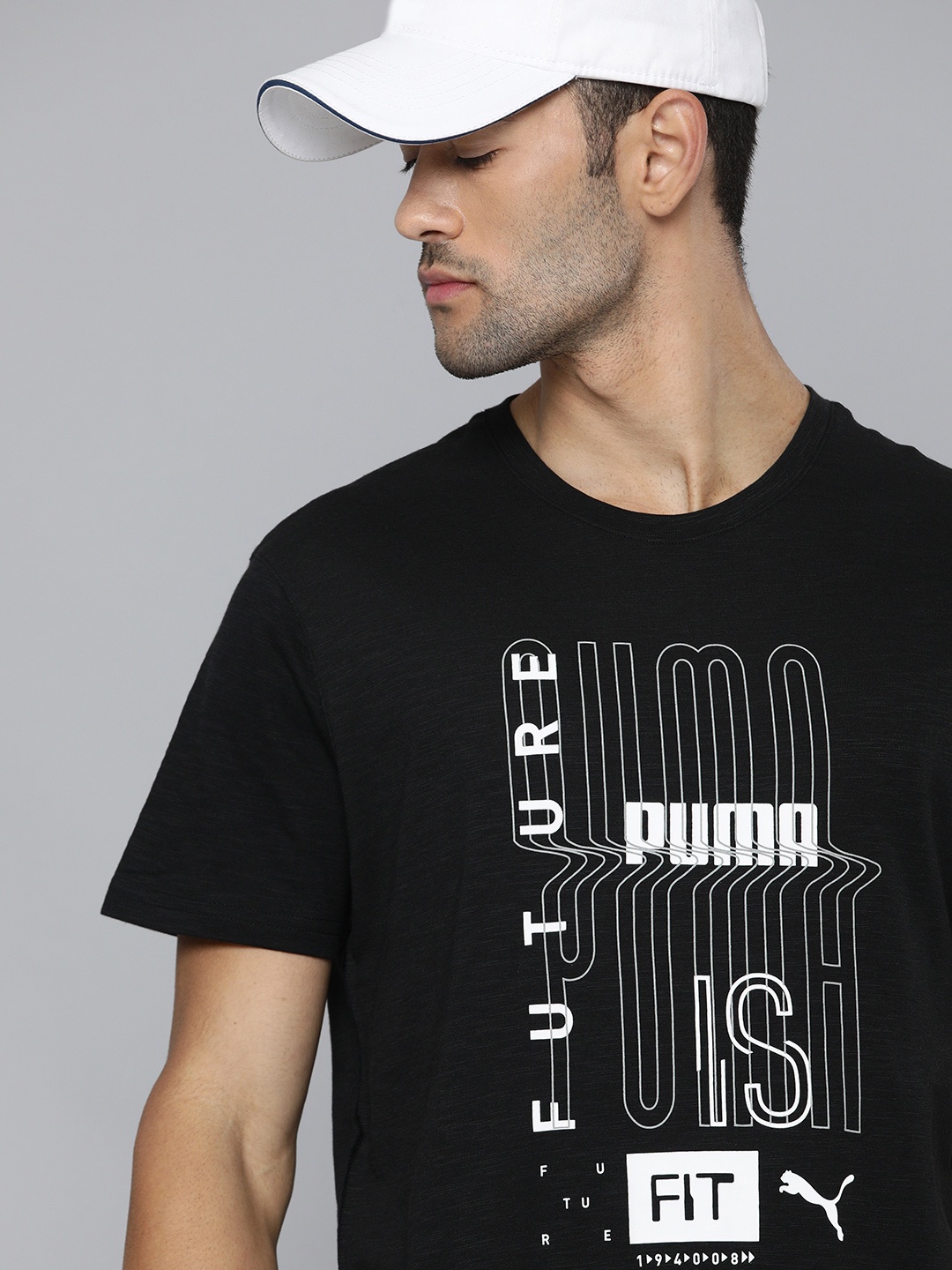

Puma Men Black Performance Graphic Training Relaxed T-Shirt