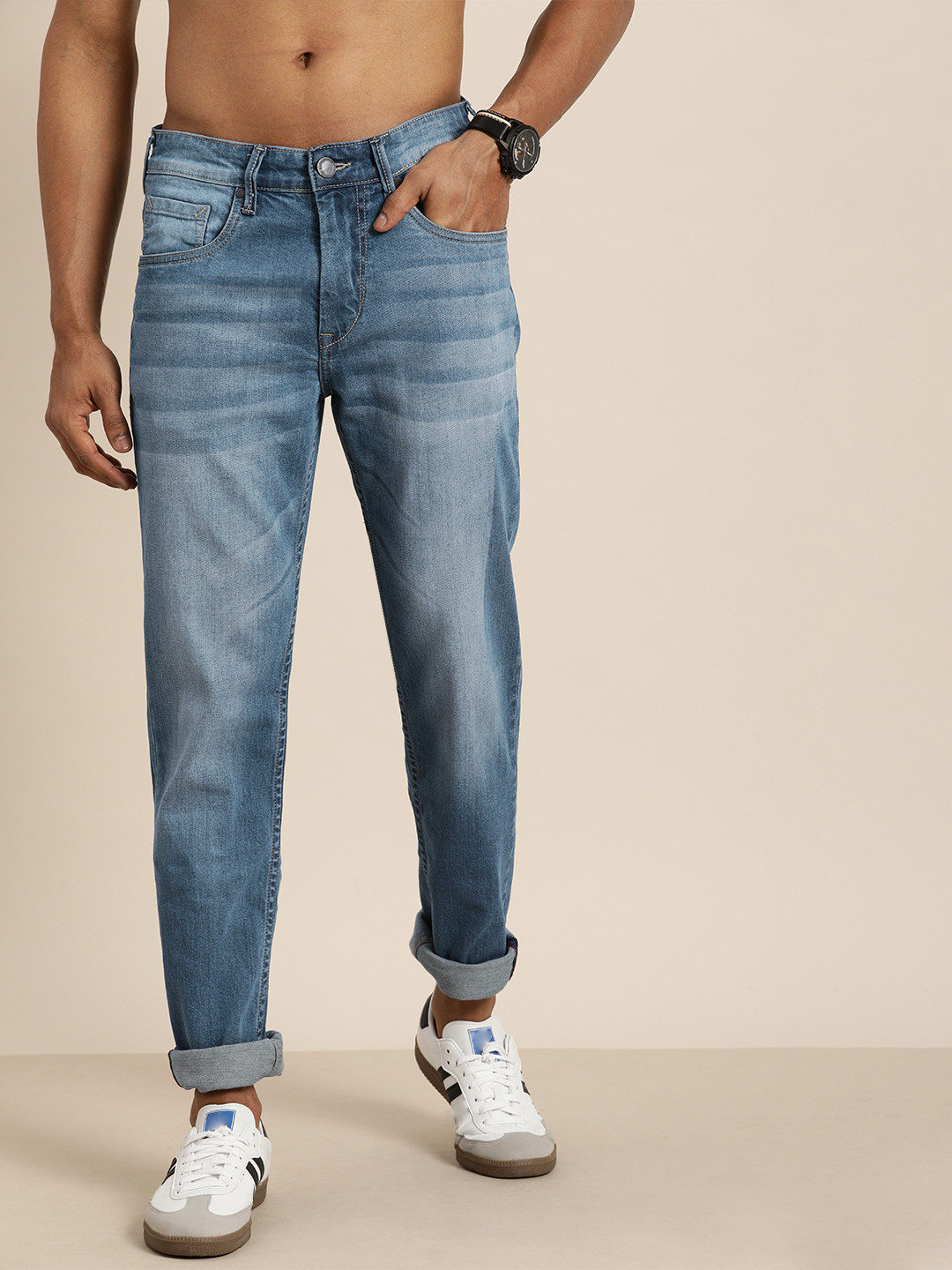 

Moda Rapido Men Blue Slim Fit Mid-Rise Clean Look Stretchable Jeans