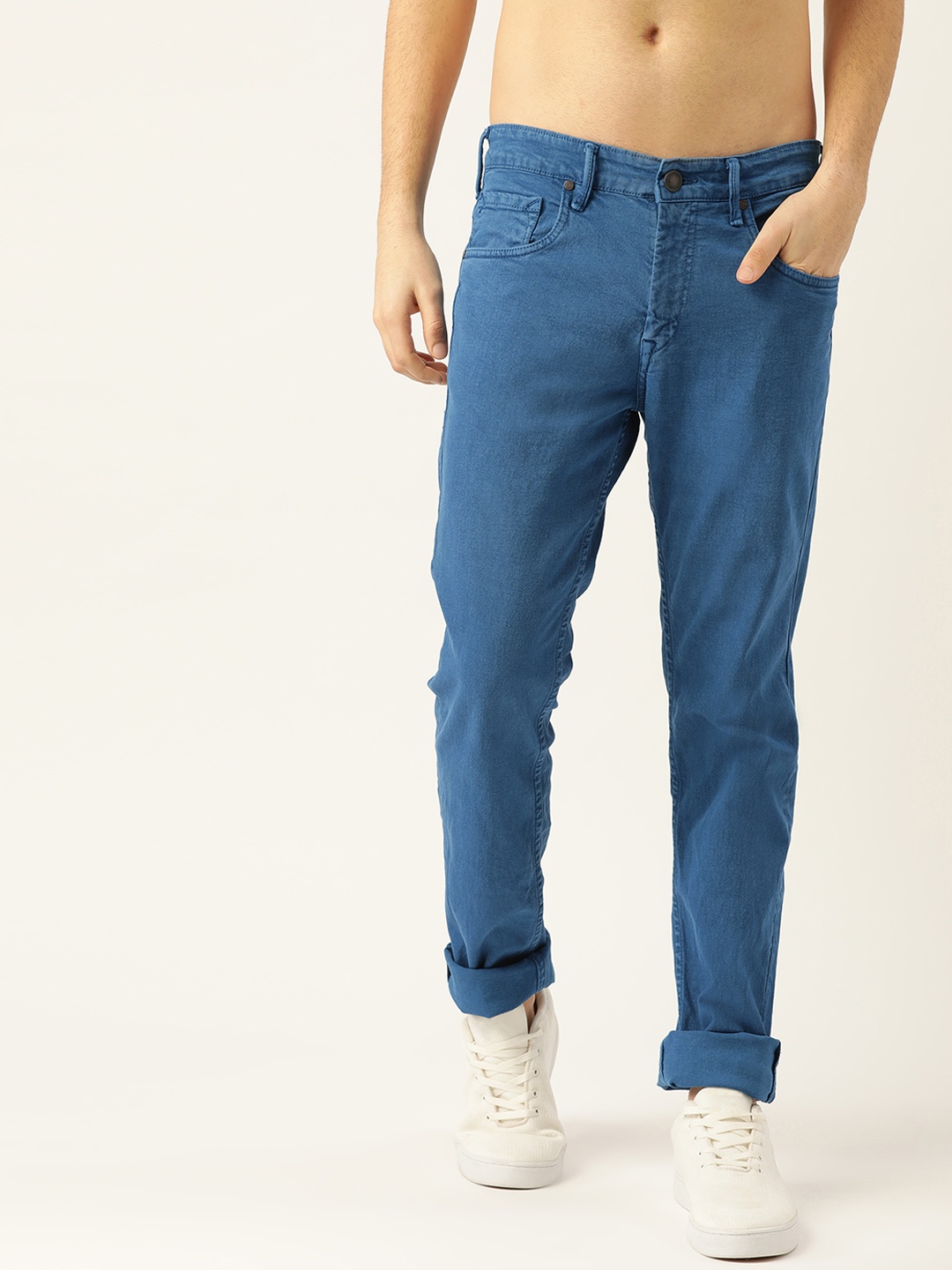

Moda Rapido Men Blue Solid Stretchable Jeans