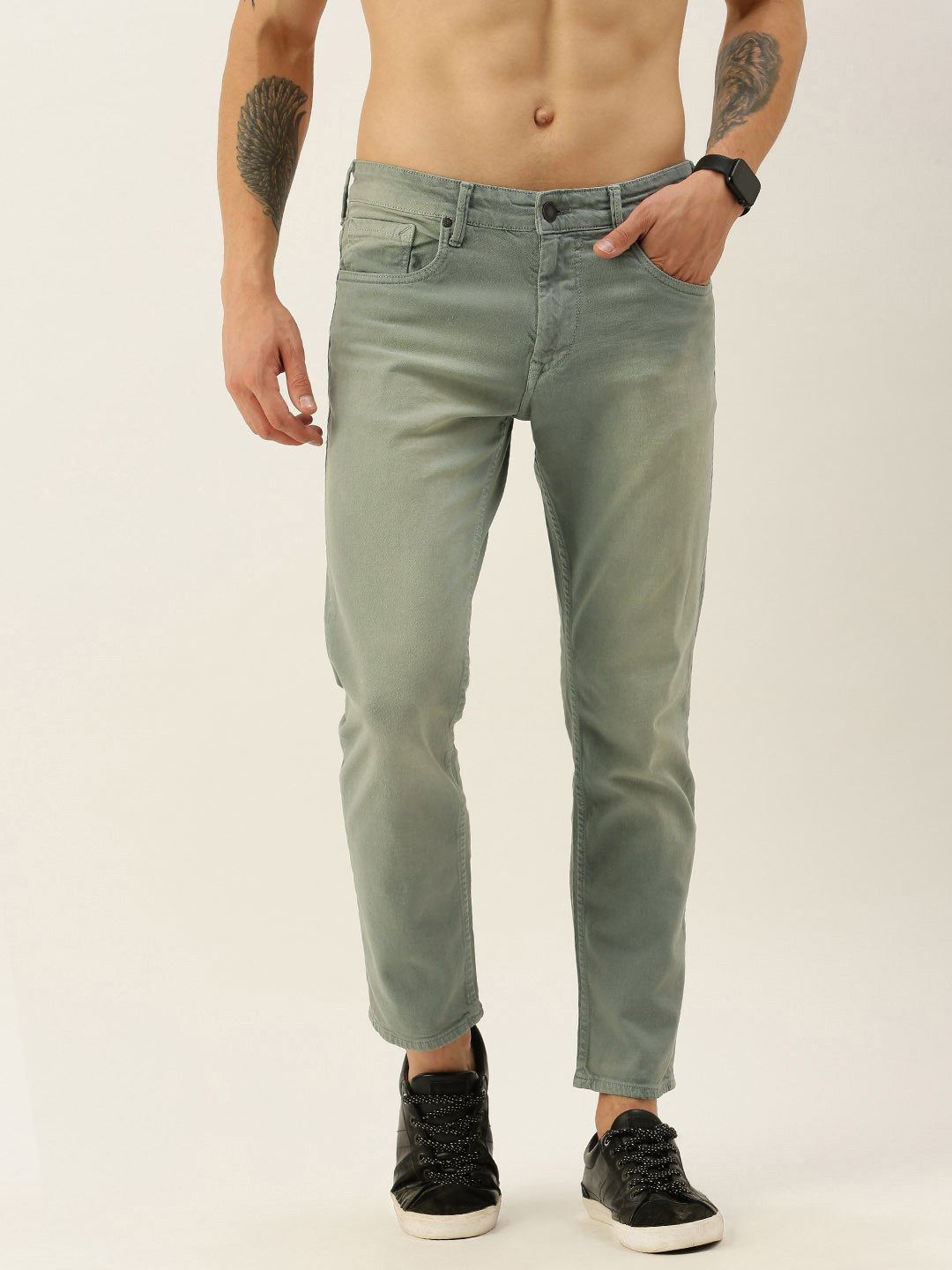

Moda Rapido Men Grey Slim Fit Light Fade Stretchable Jeans